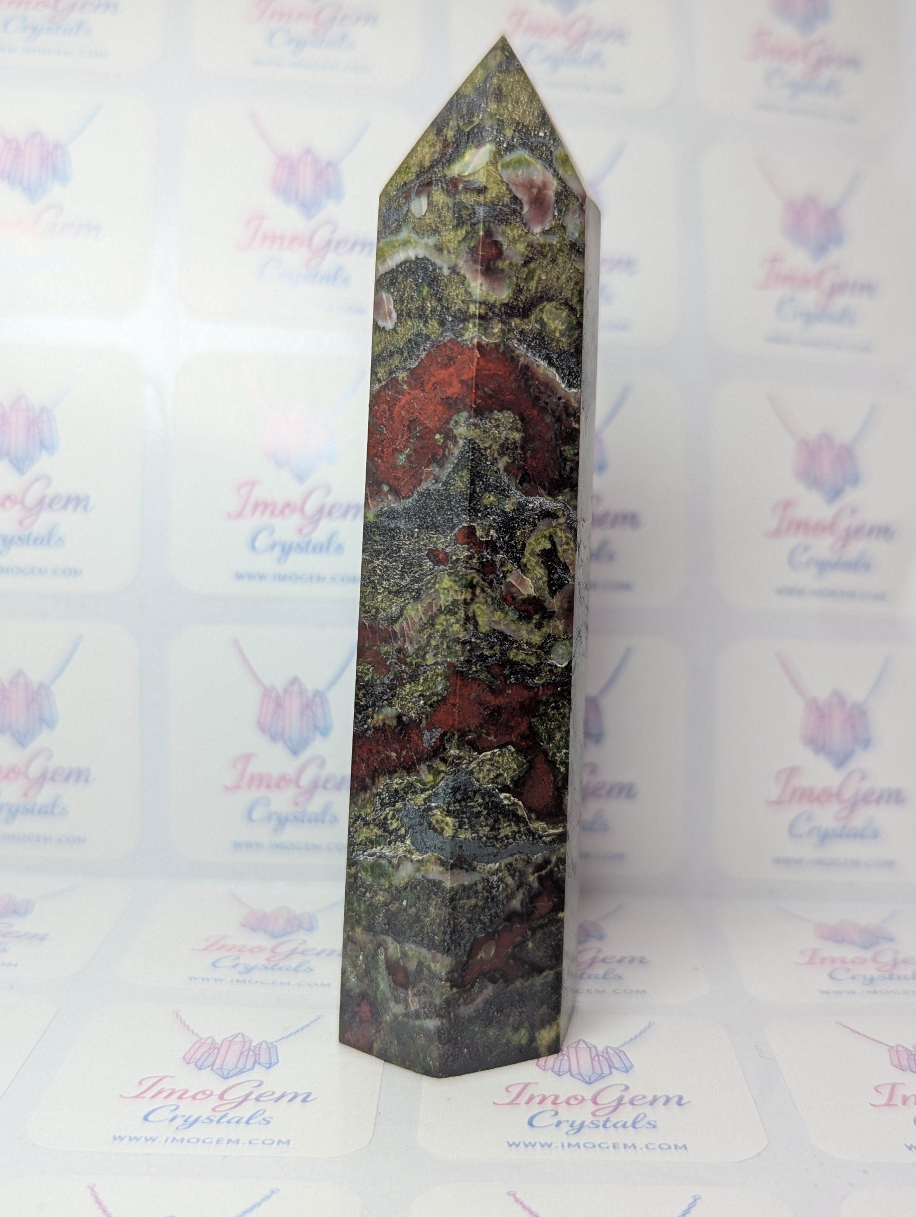 Dragon blood stone crystal tower