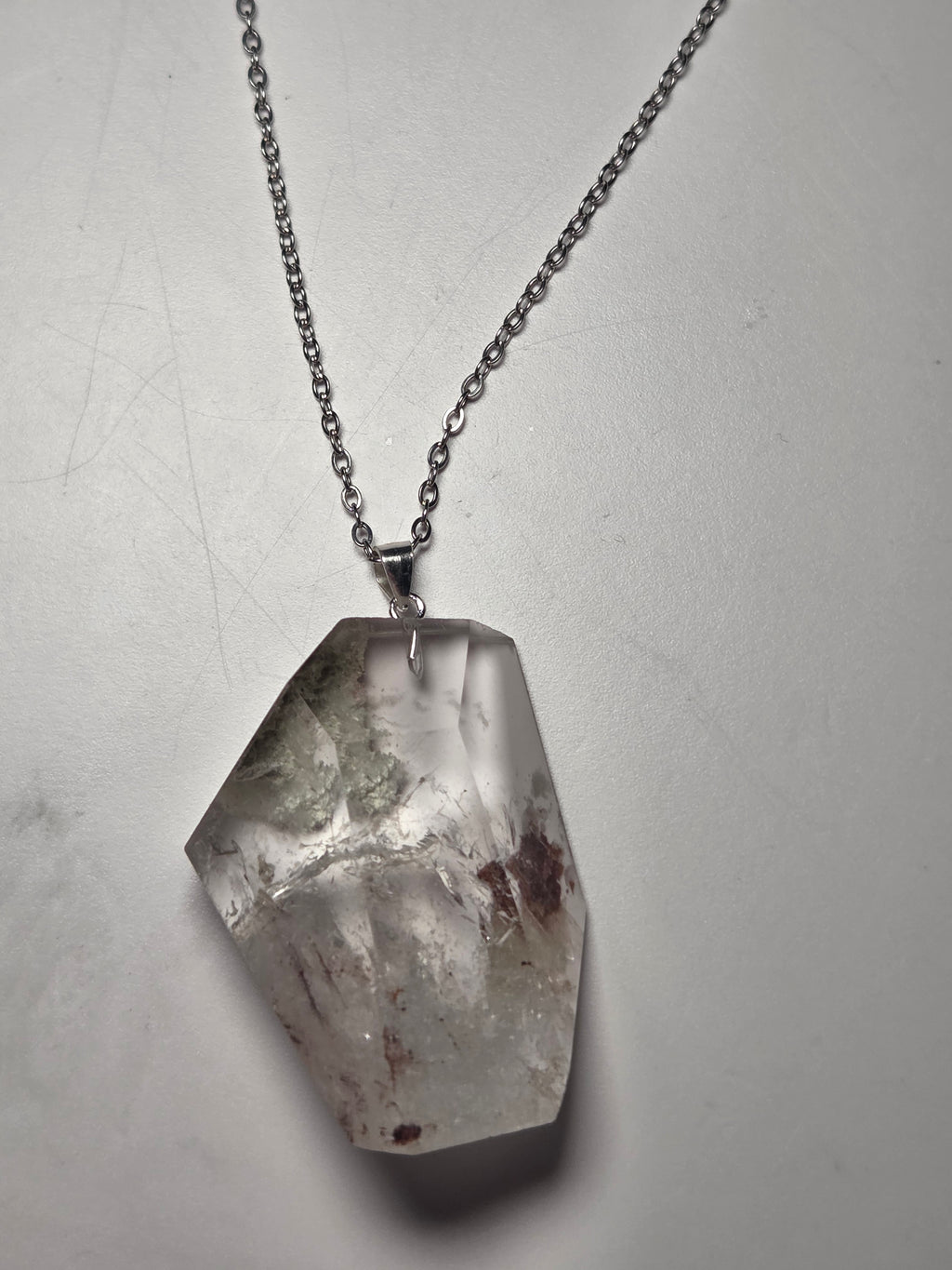 Grade A Garden quartz crystal handmade necklace