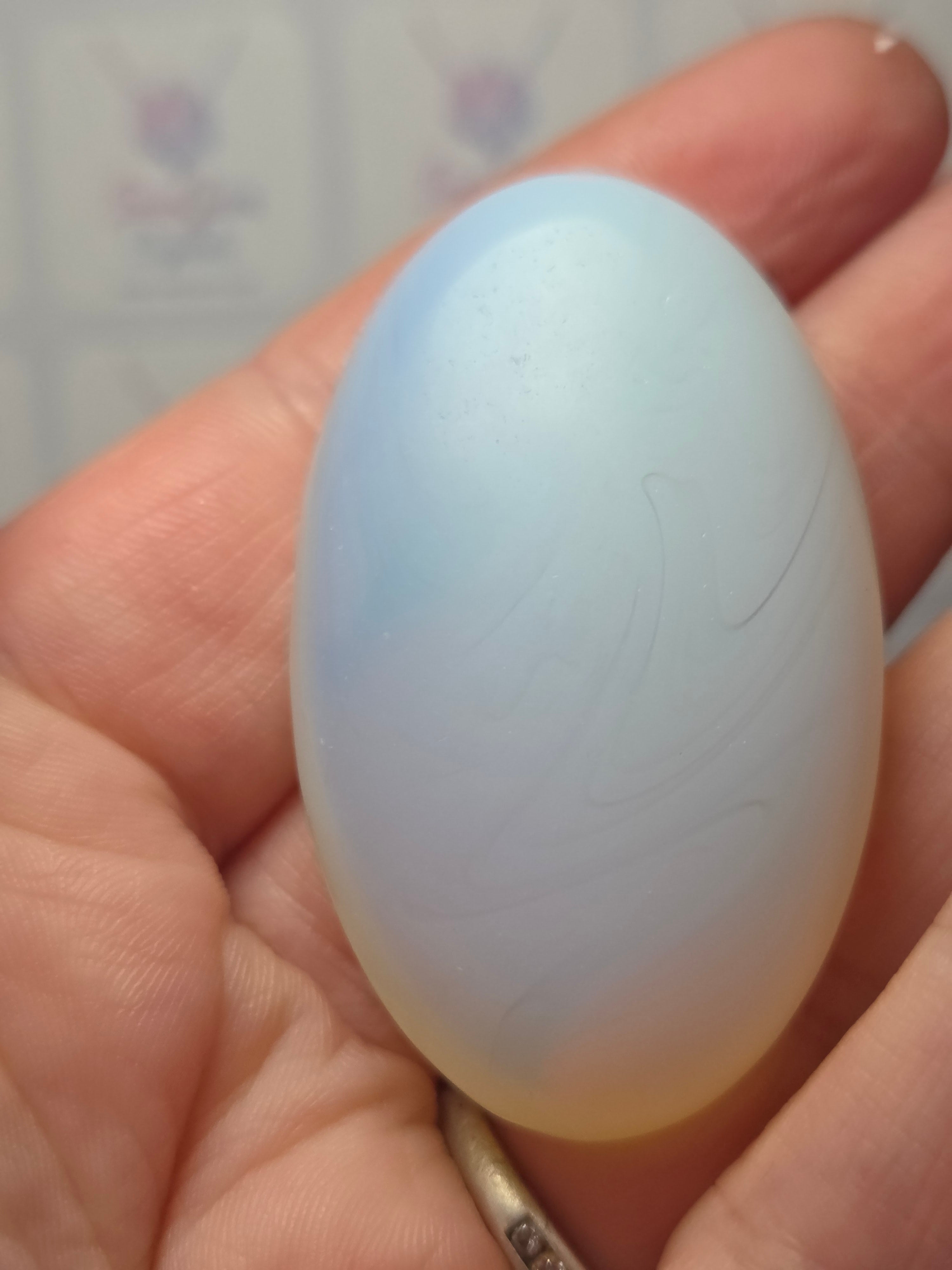 Opalite crystal palm stone