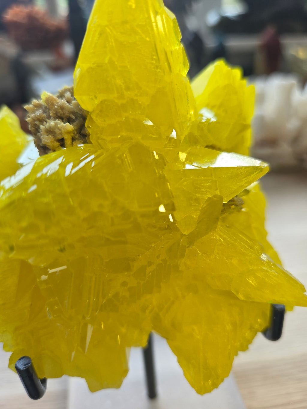 Rare Sulphur specimen with Stand