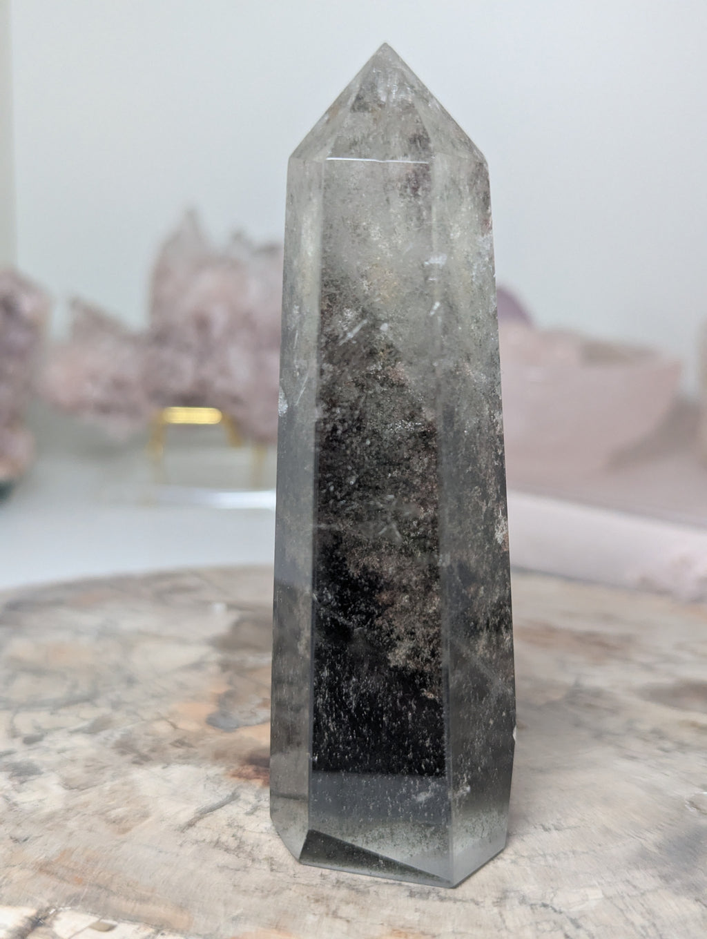 Grade AAA Garden quartz crystal tower