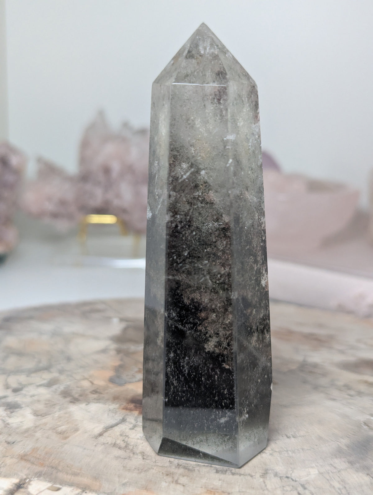 Grade AAA Garden quartz crystal tower