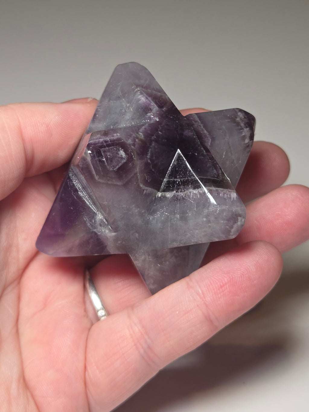 Dream Amethyst crystal merkaba