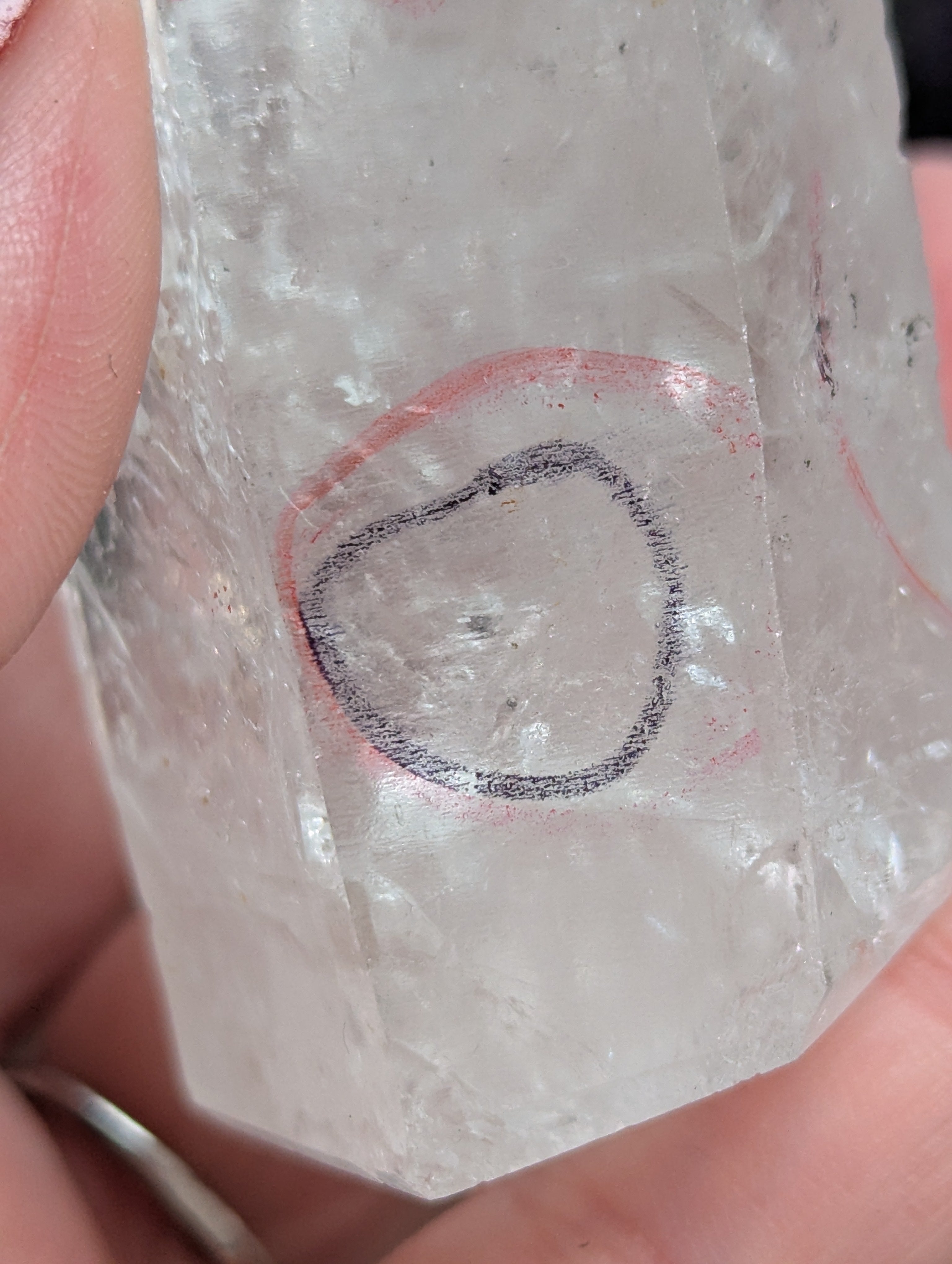 Large  enhydro crystal raw tower