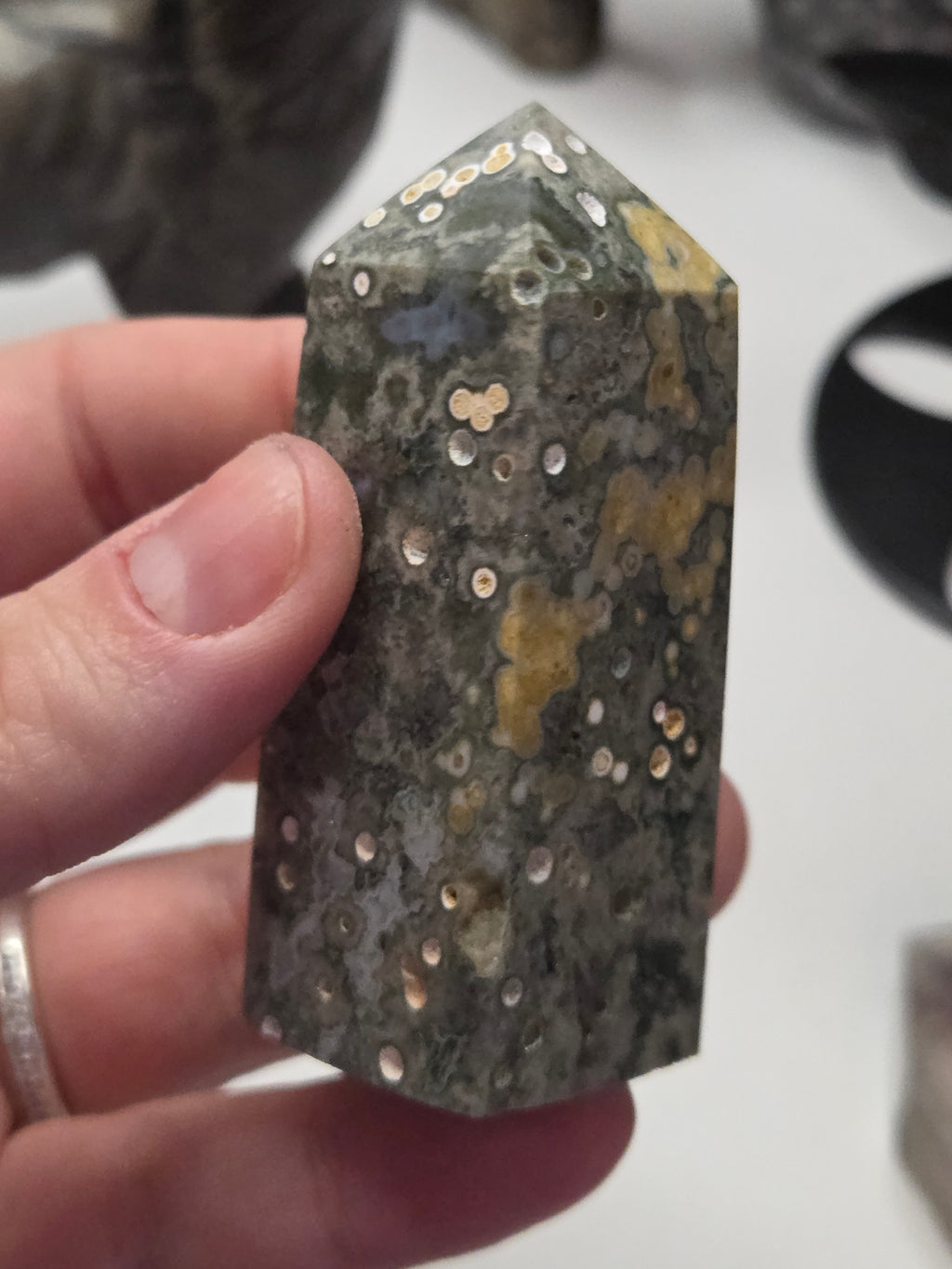 Ocean Jasper crystal tower
