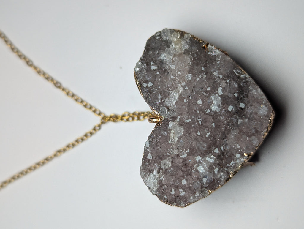 Amethyst crystal necklace