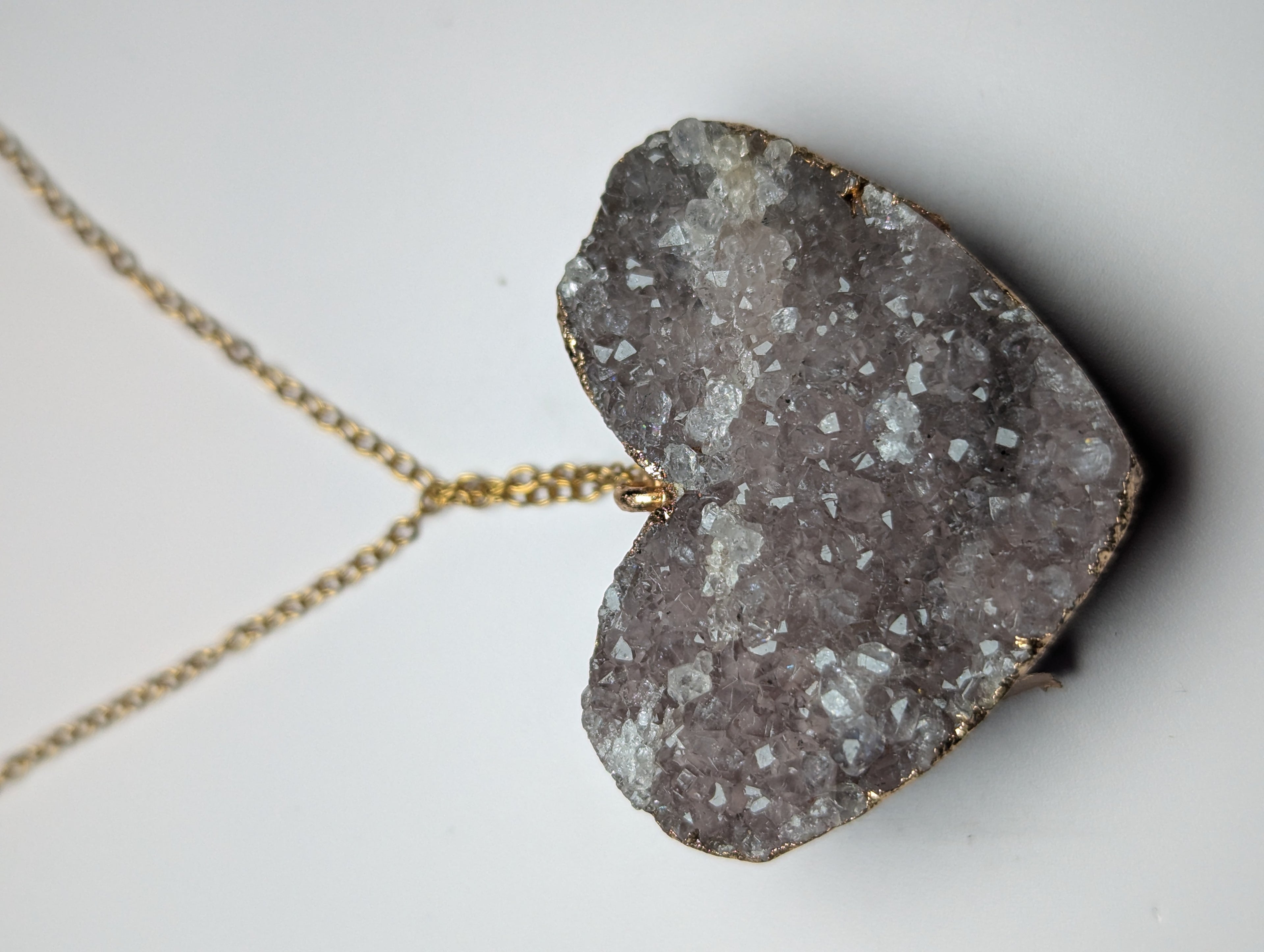 Amethyst crystal necklace