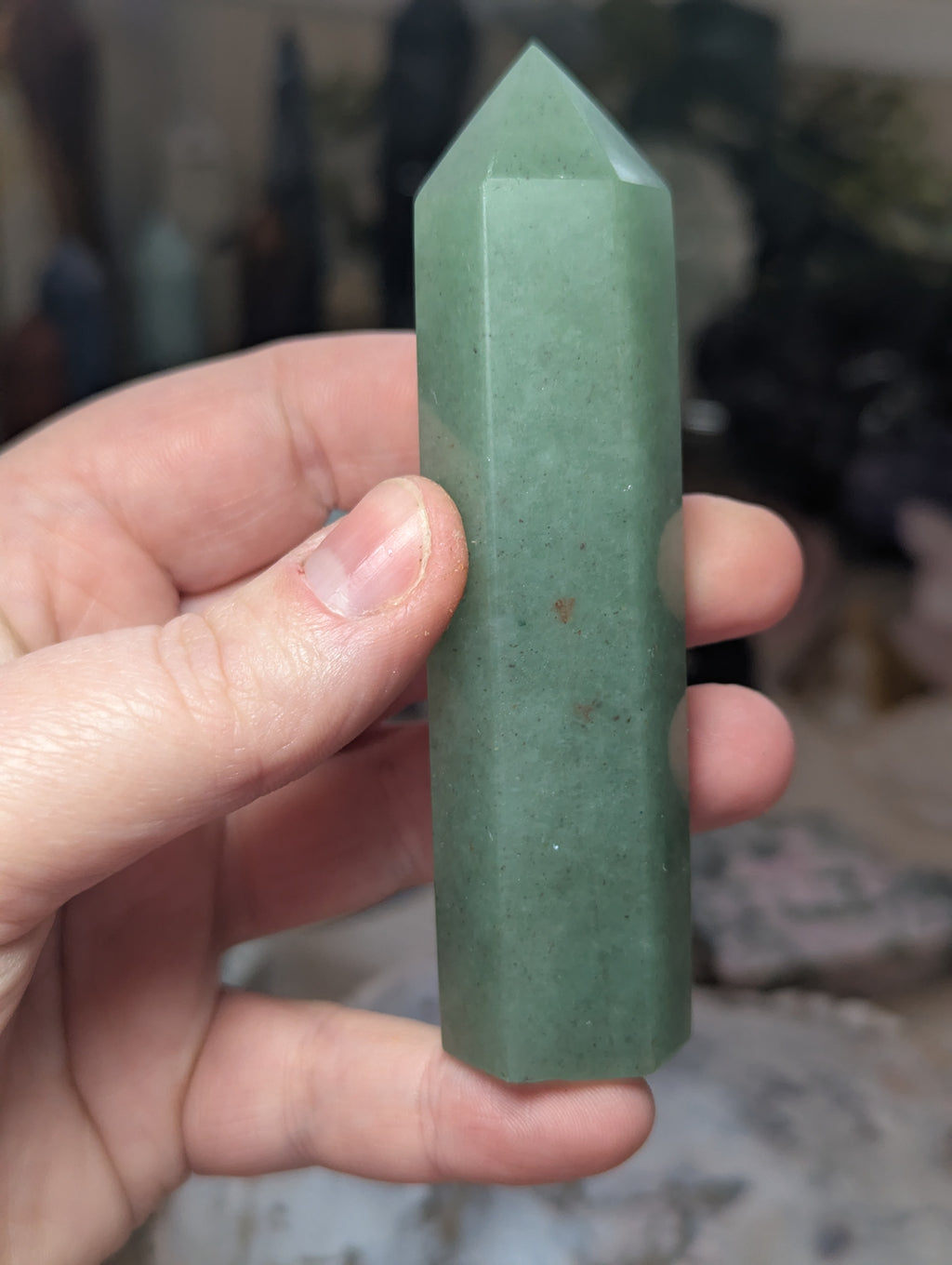 Green Aventurine crystal tower
