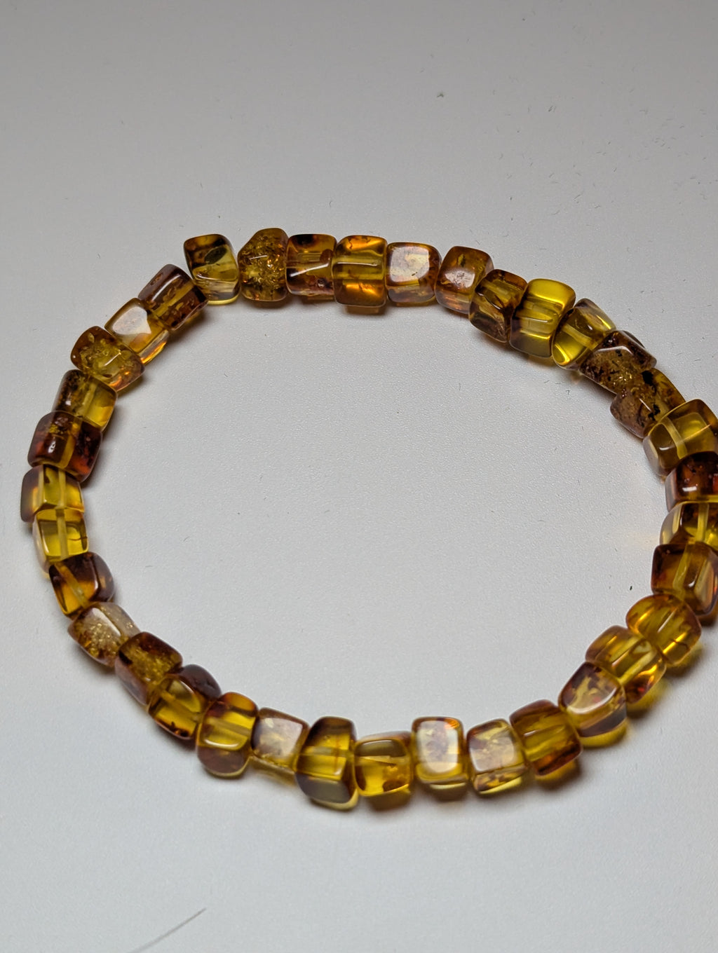 Amber beaded bracelet