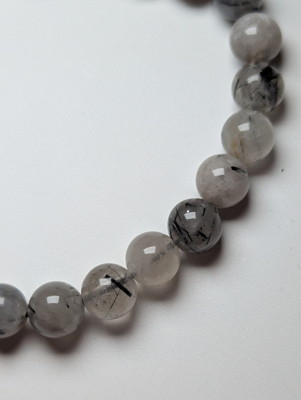 Black Rutile crystal bracelet