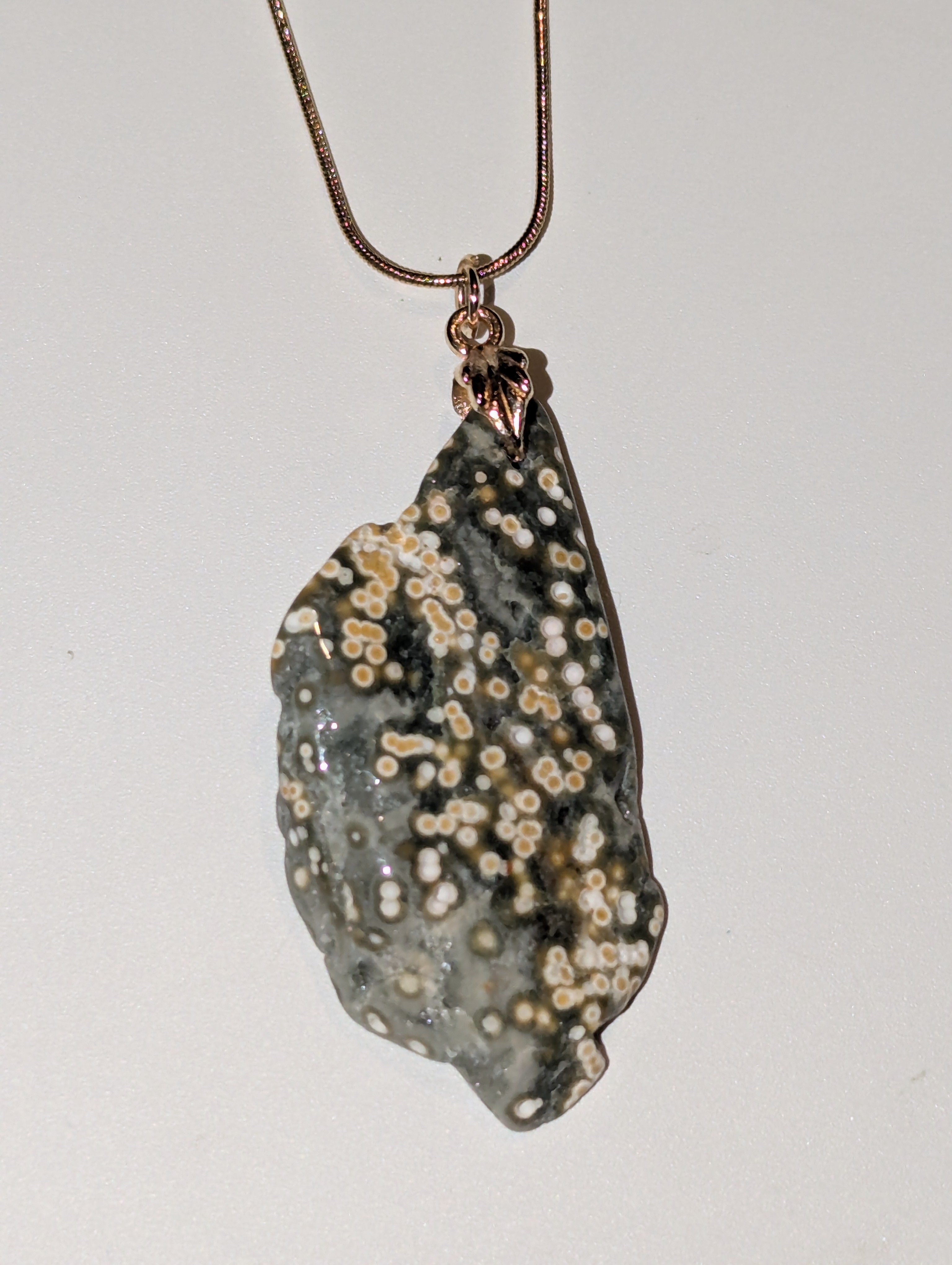 Ocean Jasper crystal handmade necklace