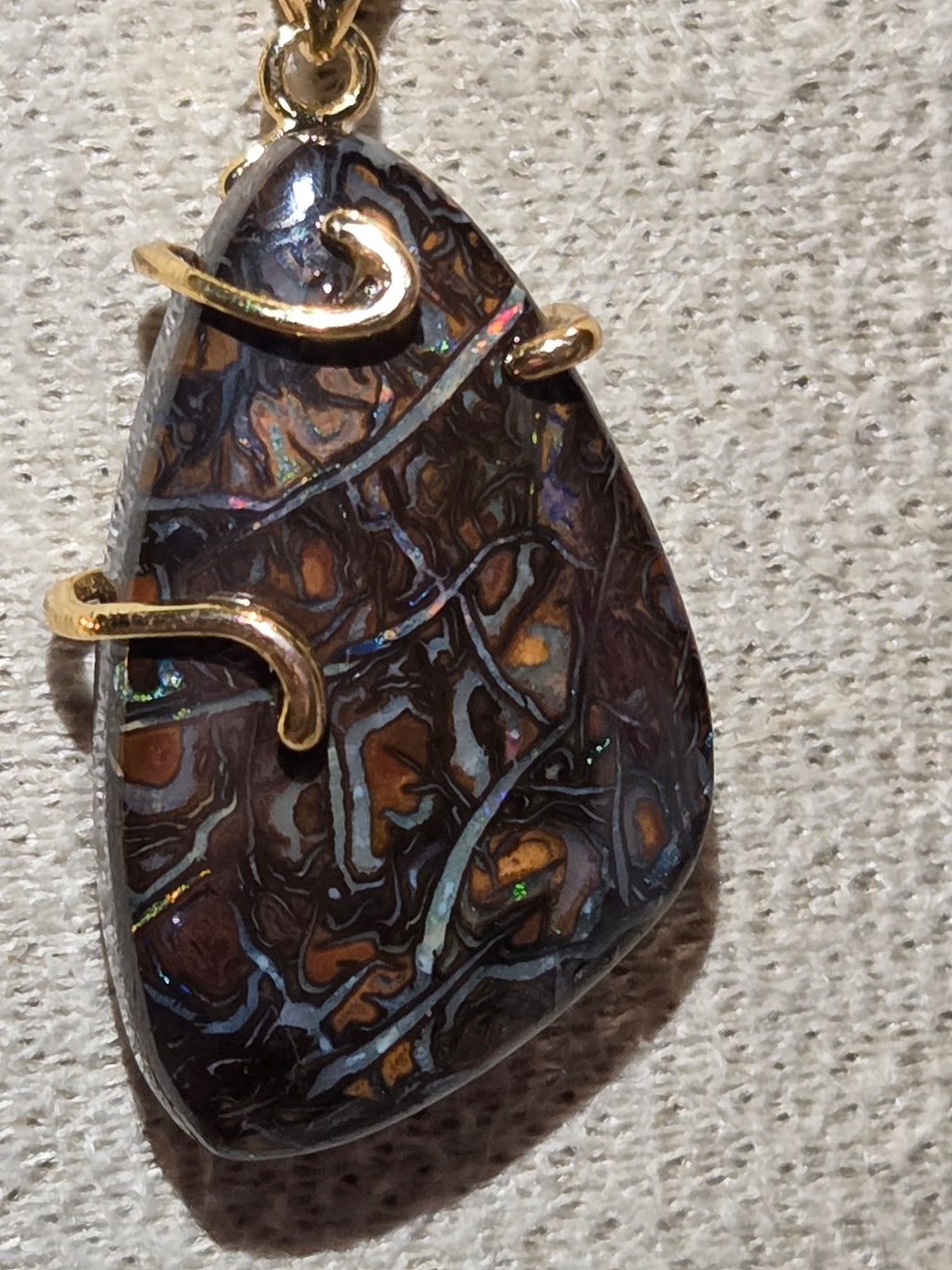 Amazing high quality S925 bolder opal necklace