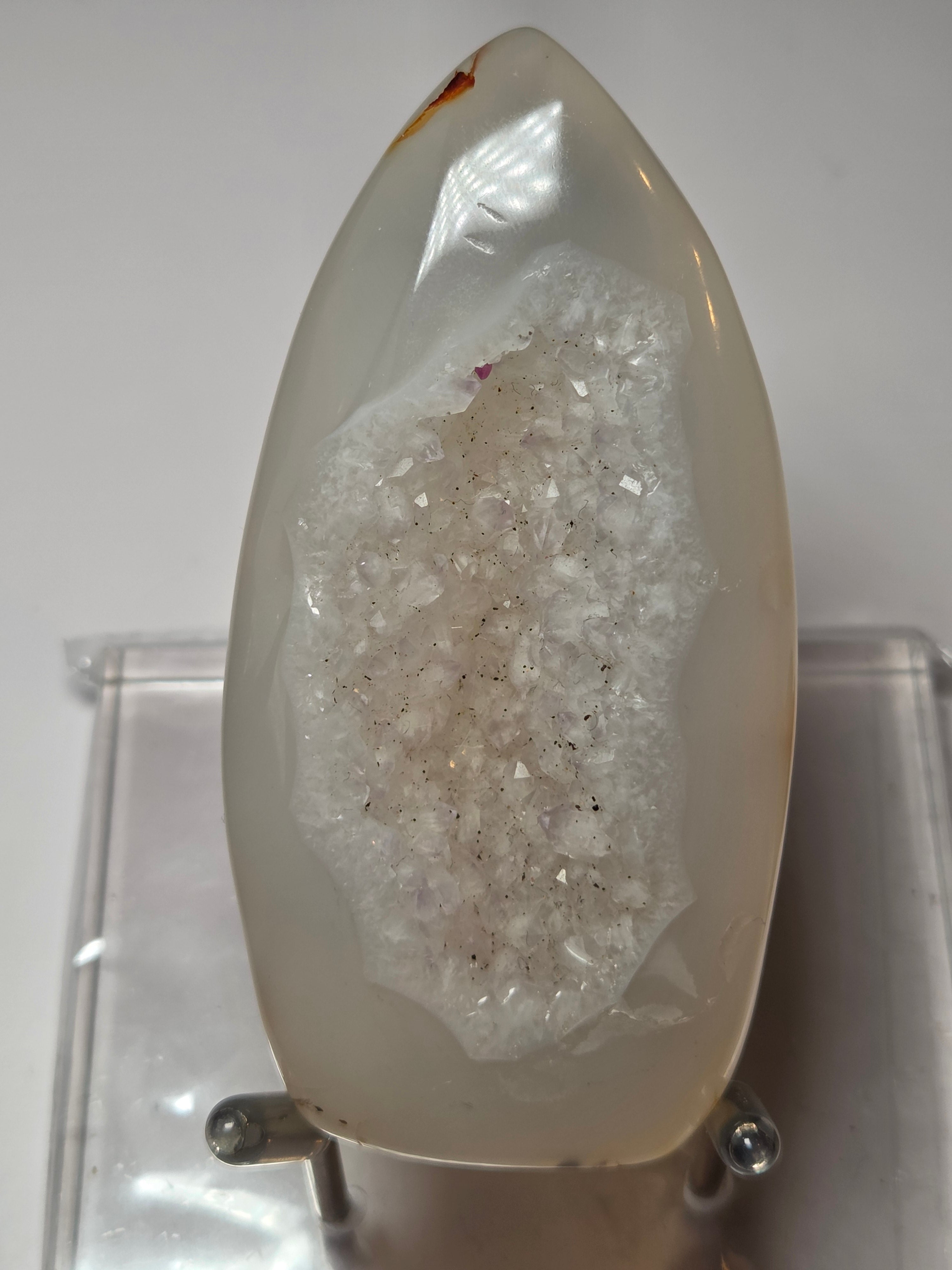 Beautiful Large Duzy crystal Agate freeform