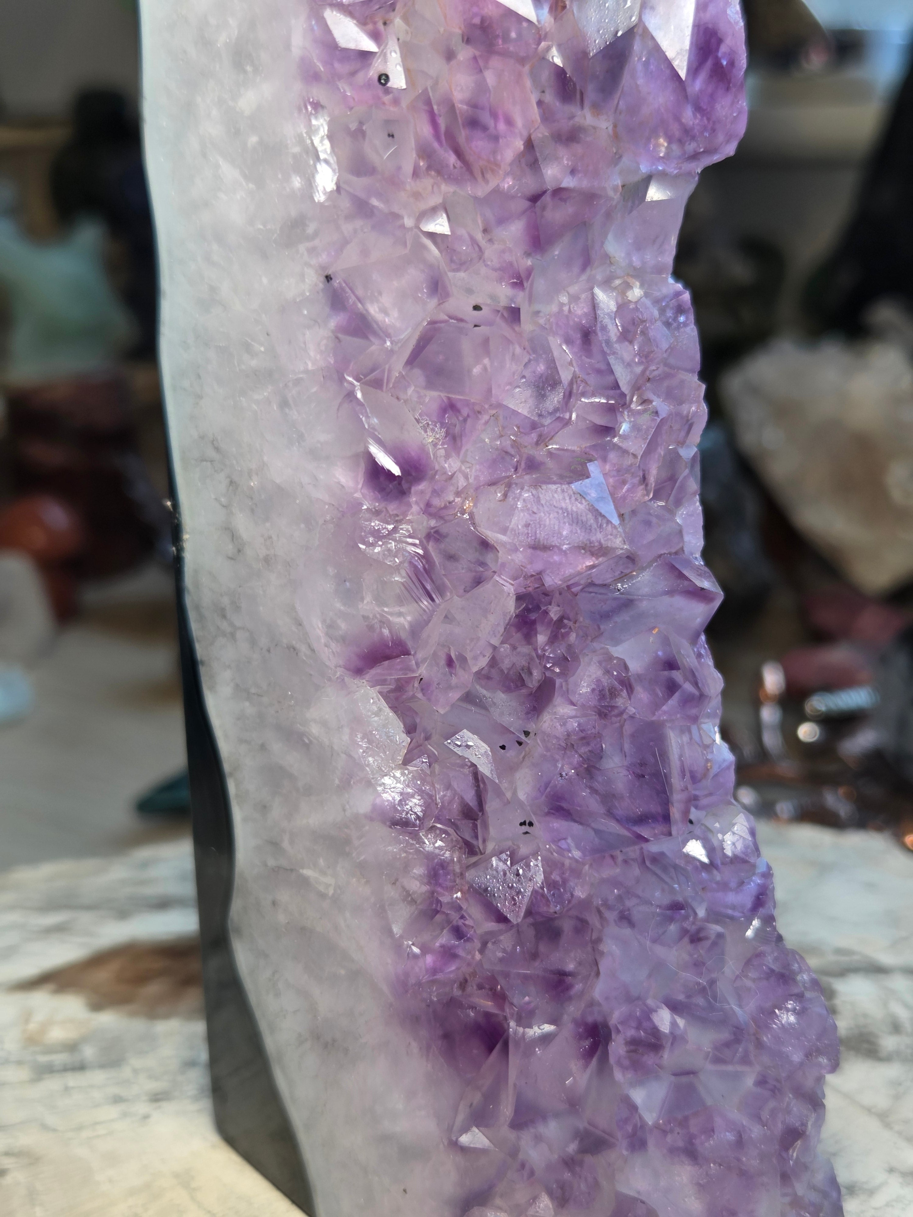 Beautiful Amethyst crystal agate tower from Brazil