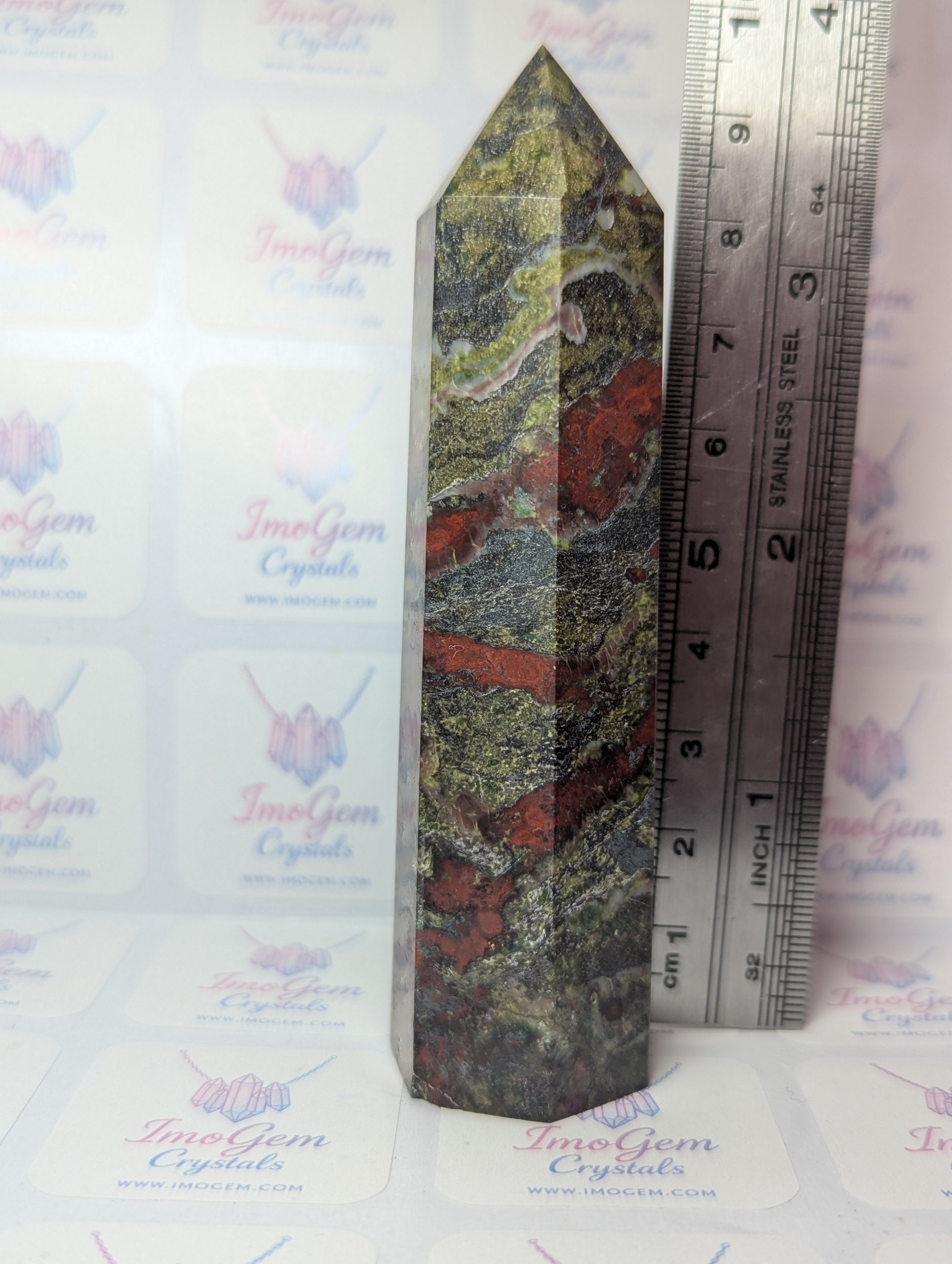 Dragon blood stone crystal tower