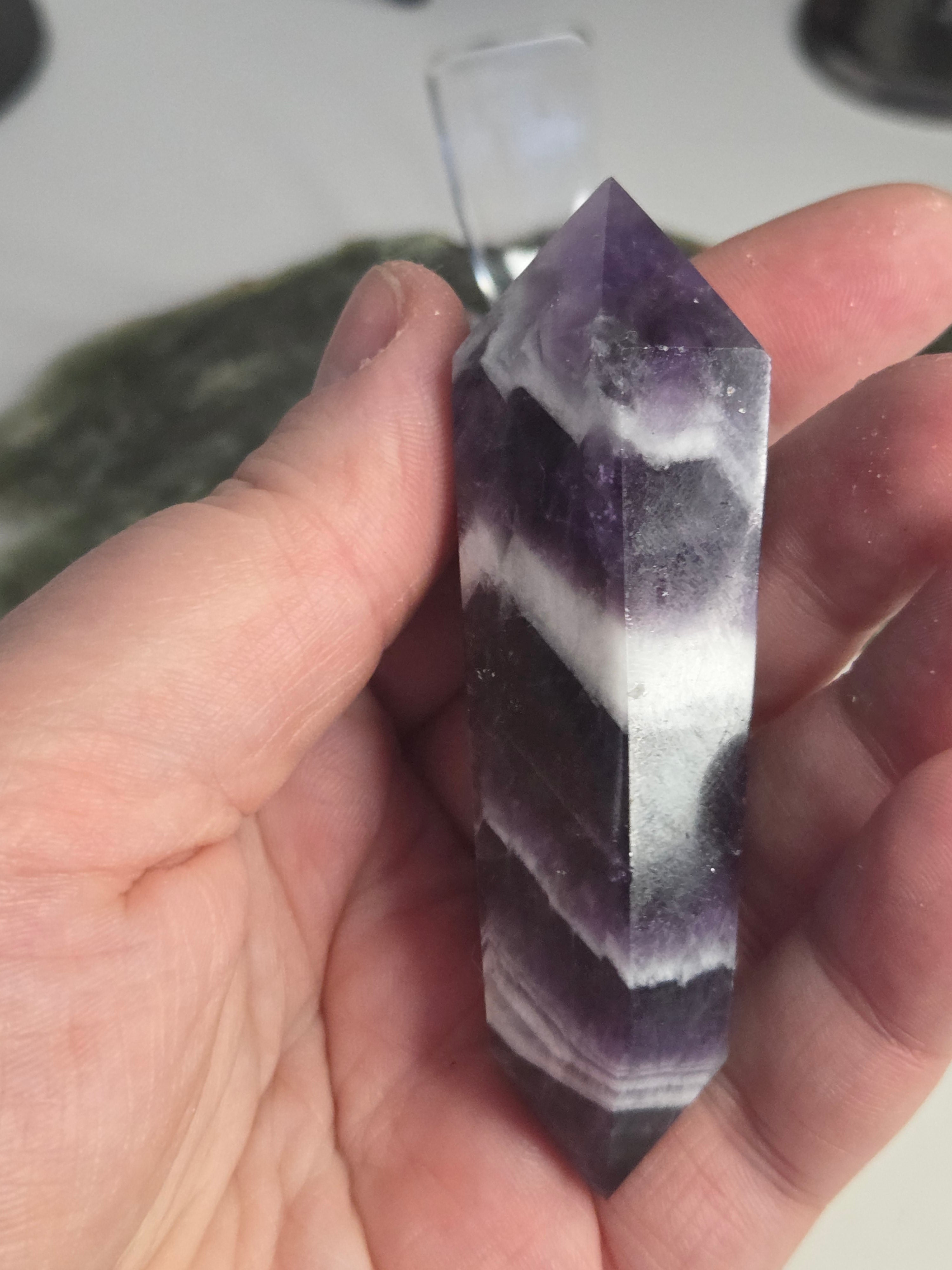 Dream Amethyst crystal DT with stand