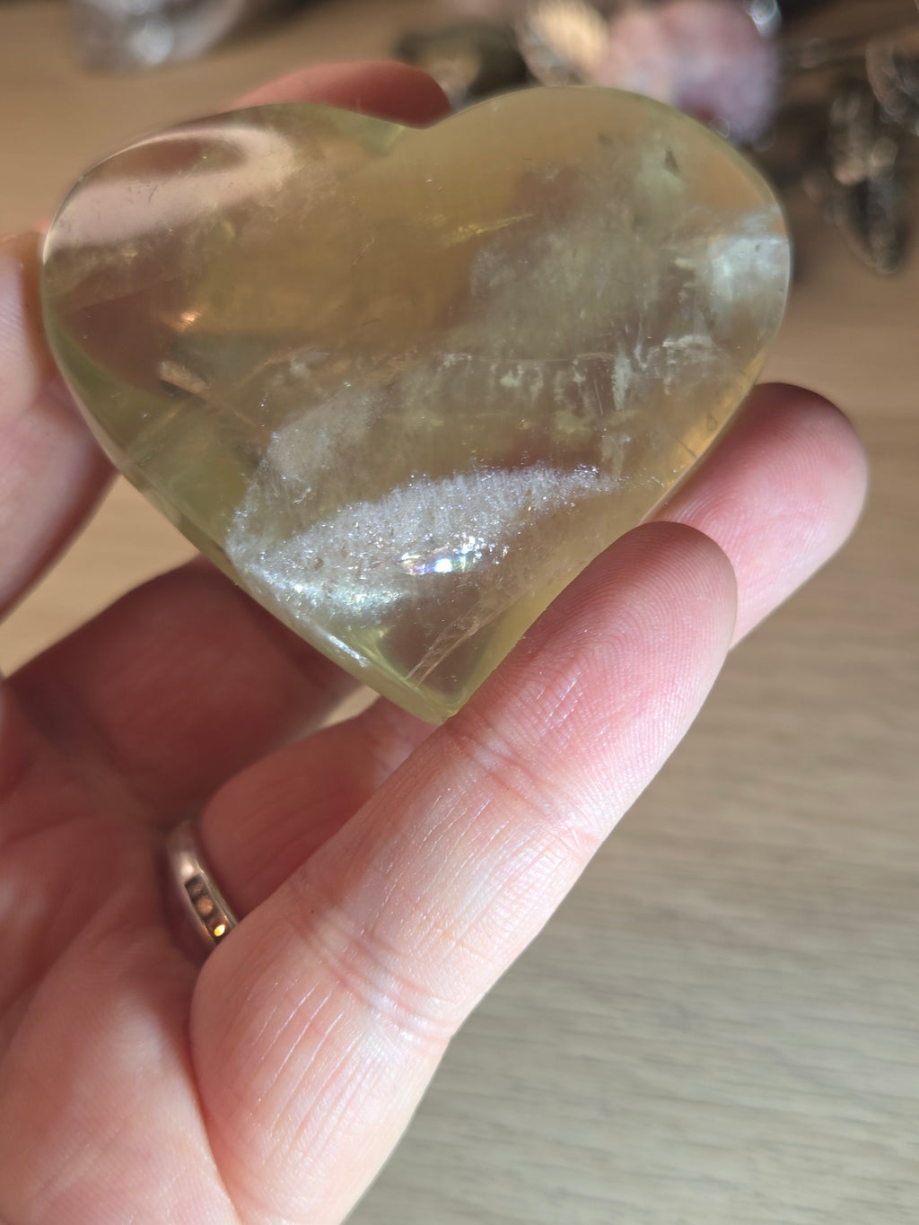 Natural Citrine crystal Heart