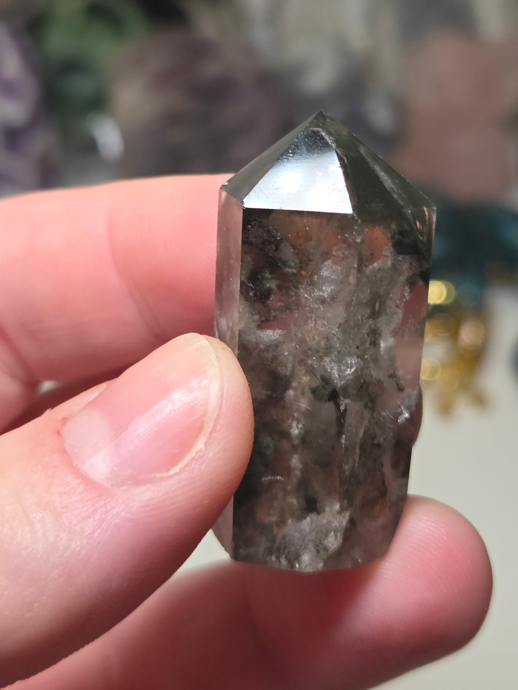 Mini garden quartz crystal tower  several avaliable one will be chosen at random