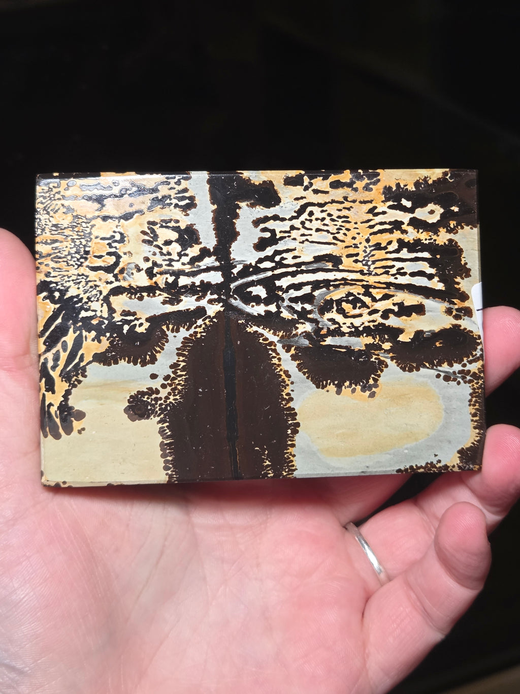 Picture Jasper crystal Slice carving