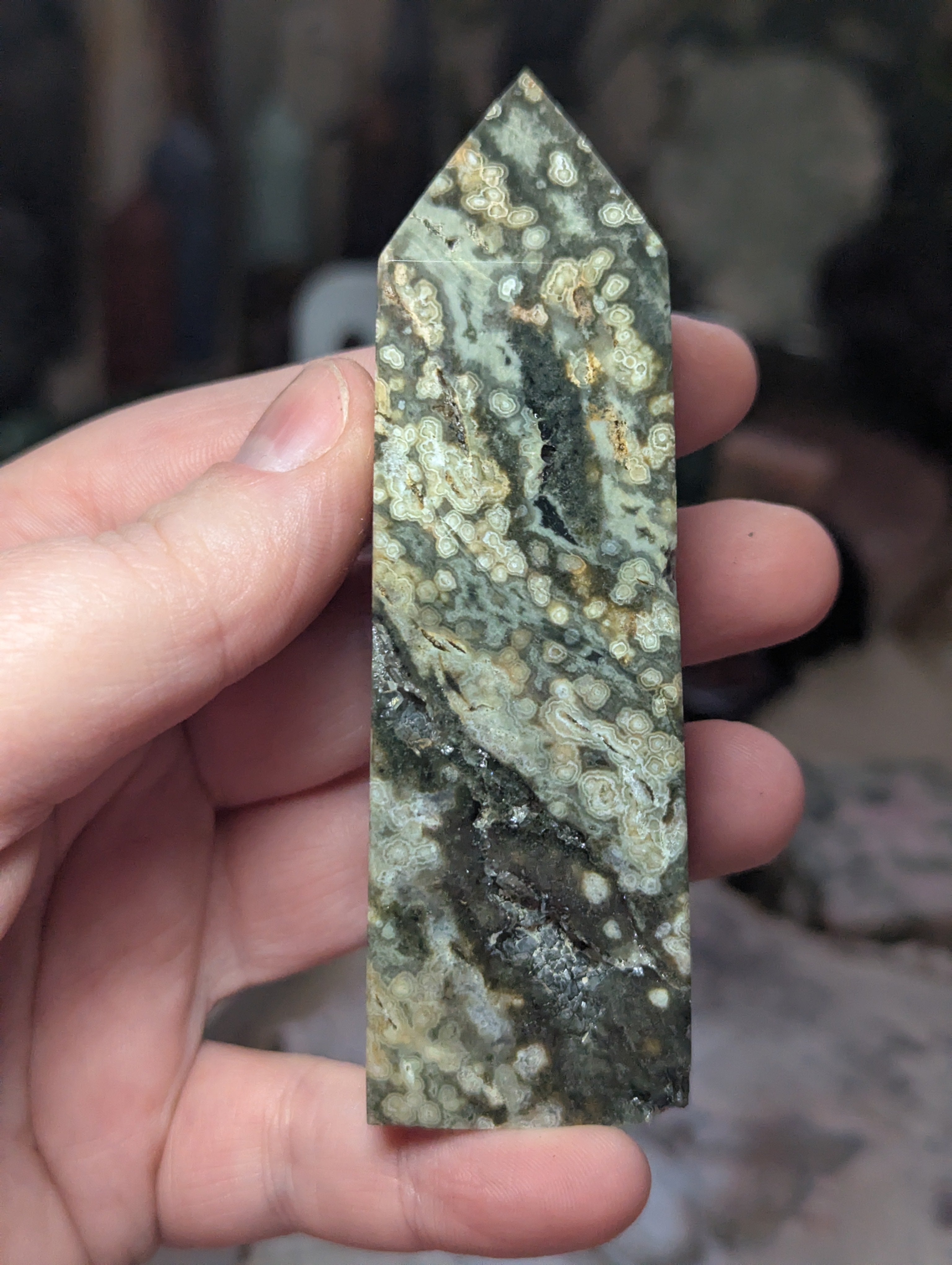 Thousand eye ocean Jasper crystal tower
