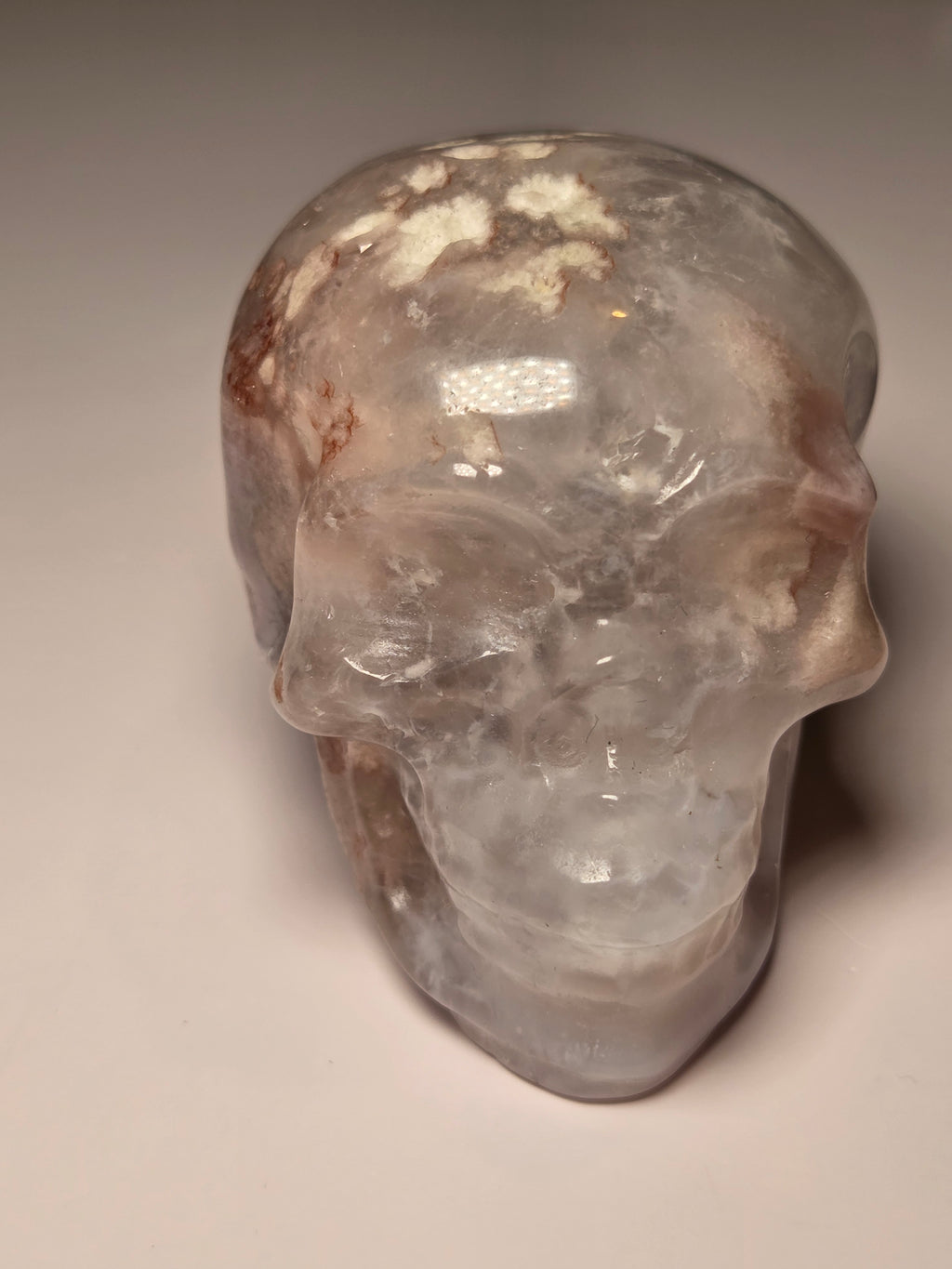 Pink Amethyst with Flowers