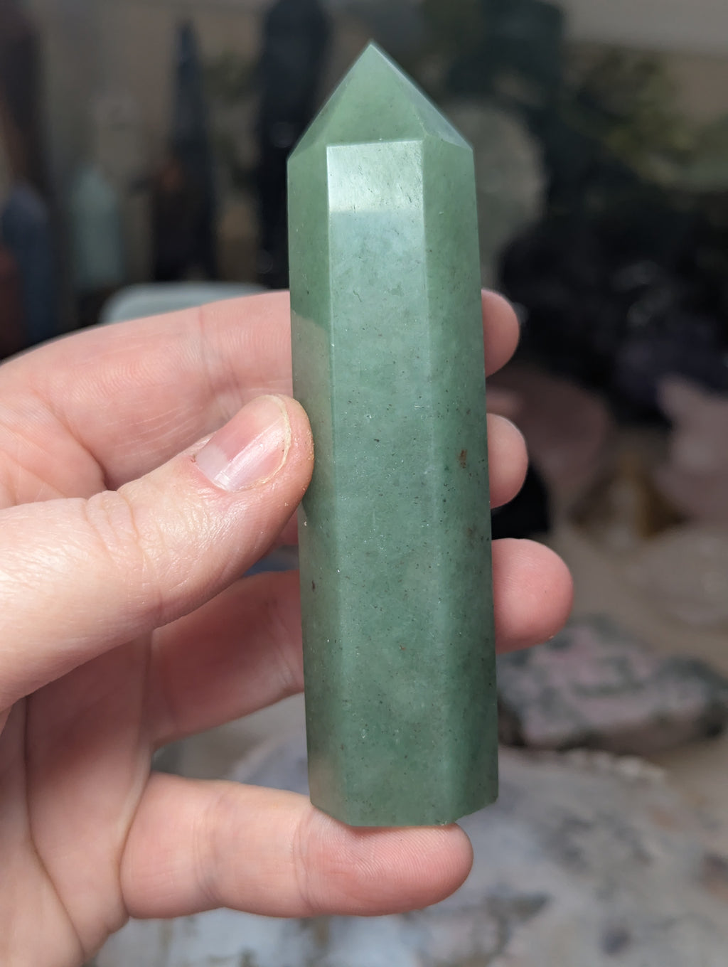 Green Aventurine crystal tower