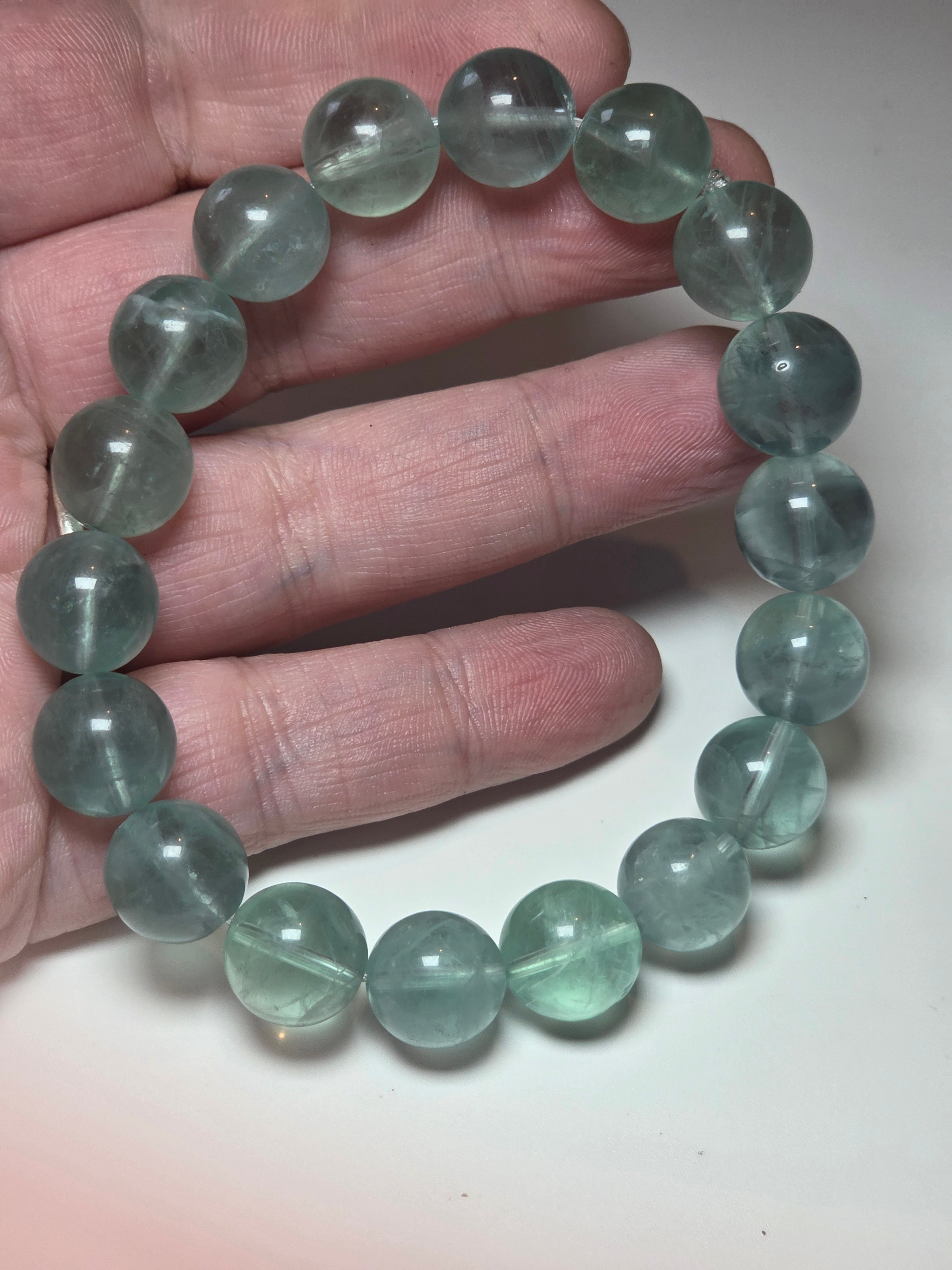 Green flouite crystal bracelet