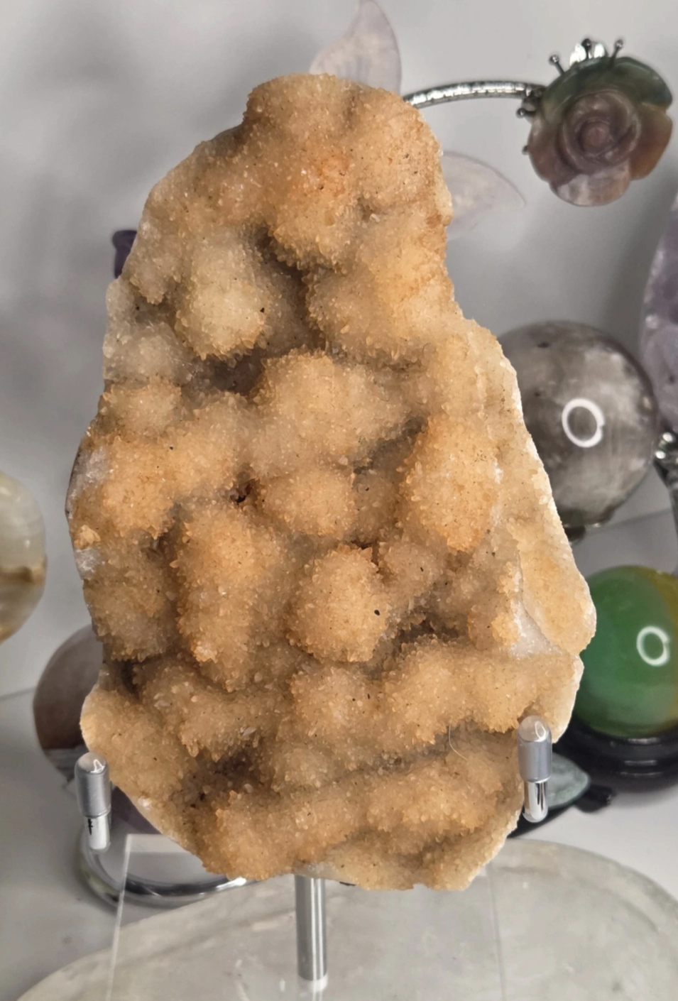 Sale - Missouri Quartz specimen with stand - 50% off when Added to your basket