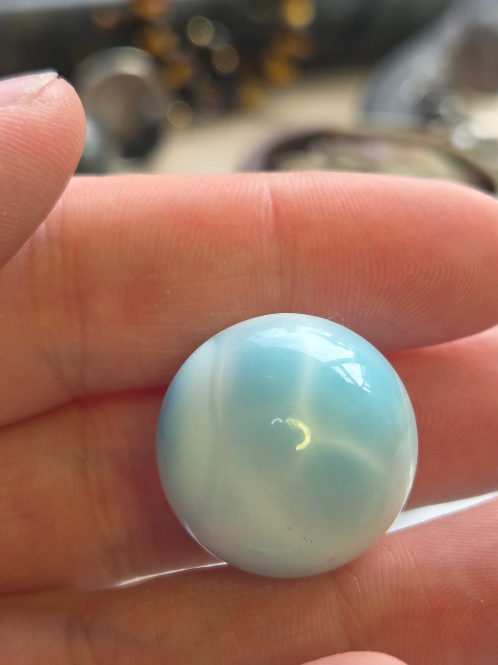 Grade AAAA Larimar crystal sphere