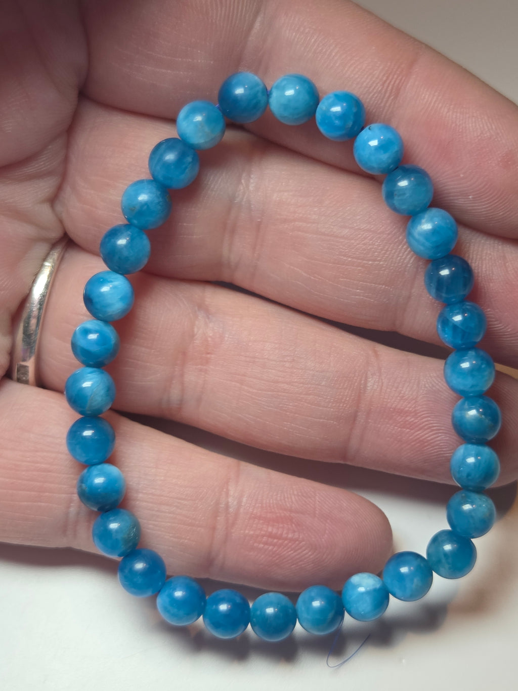 Apatite crystal bracelet