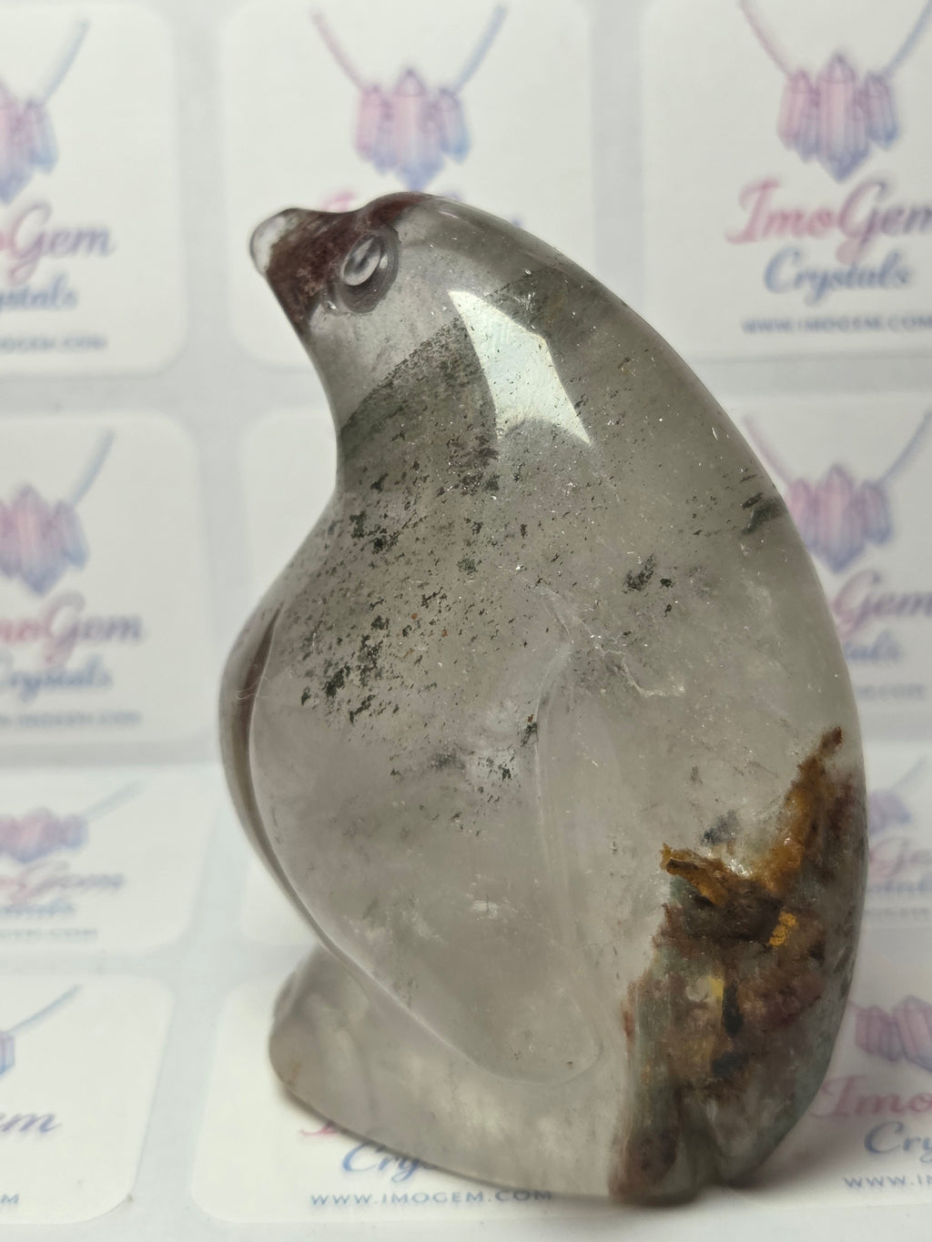 Hospital Garden quartz crystal fat penguin
