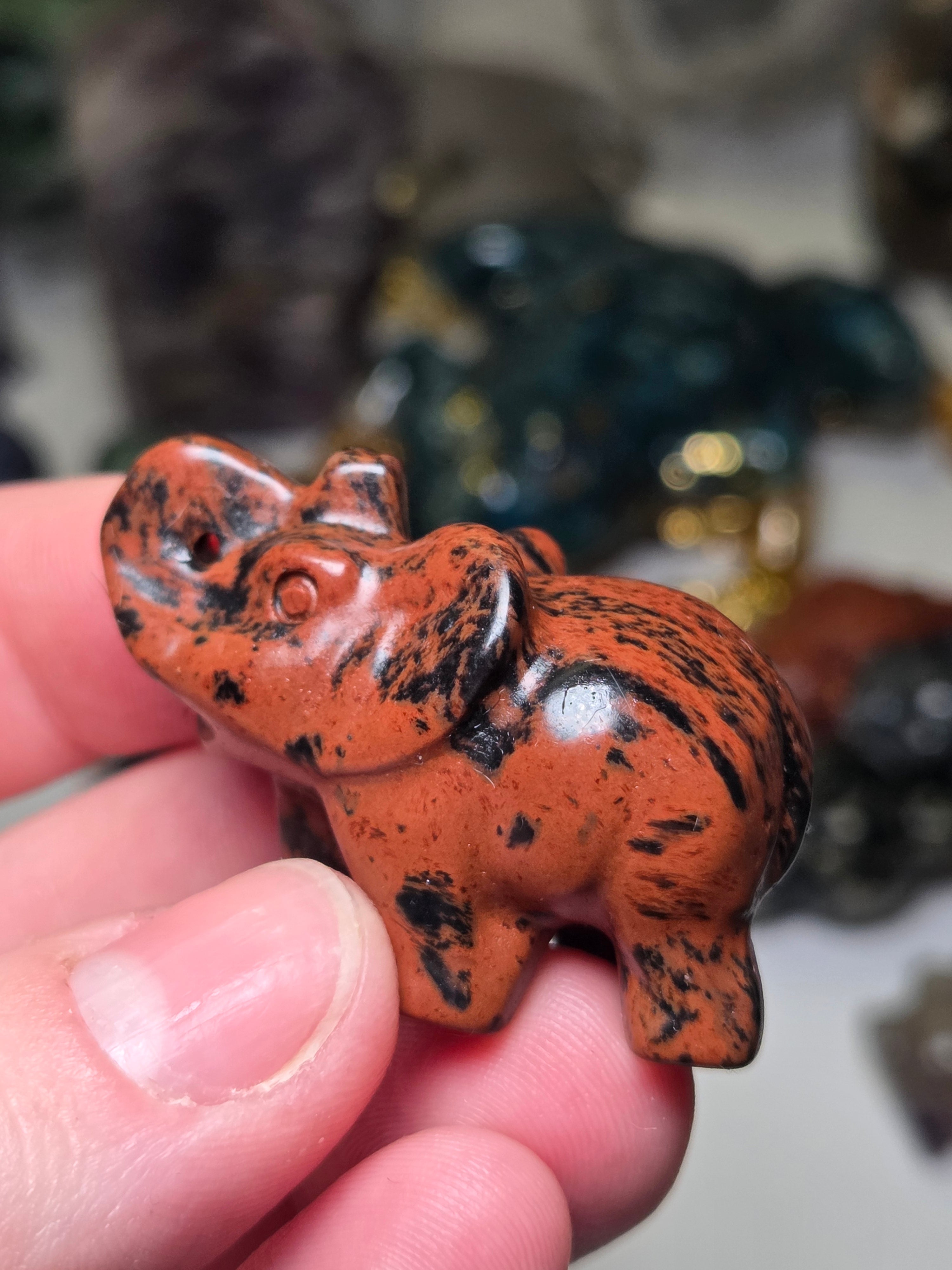 Crystal Elephant carving