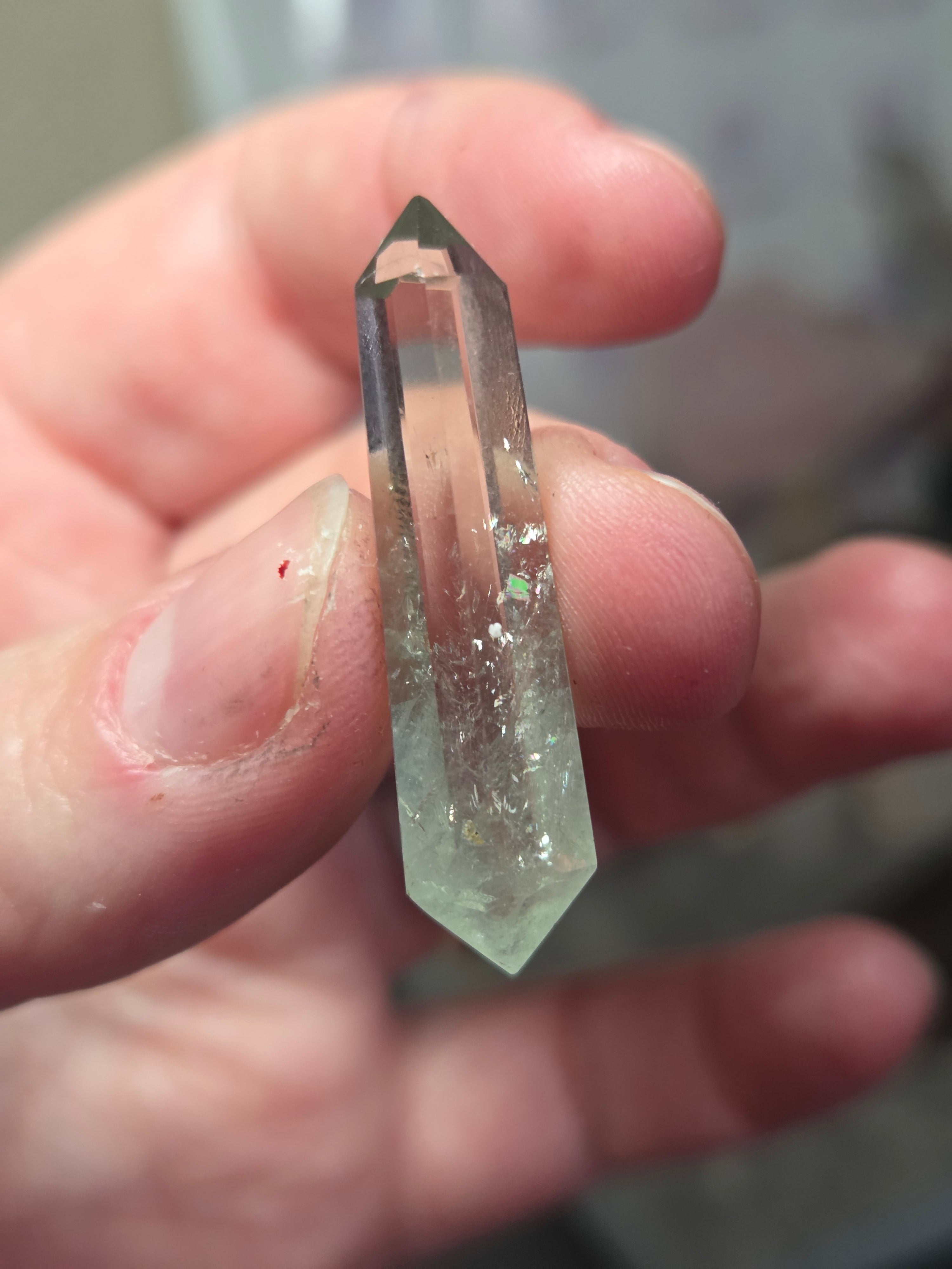 Prasiolite quartz crystal DT