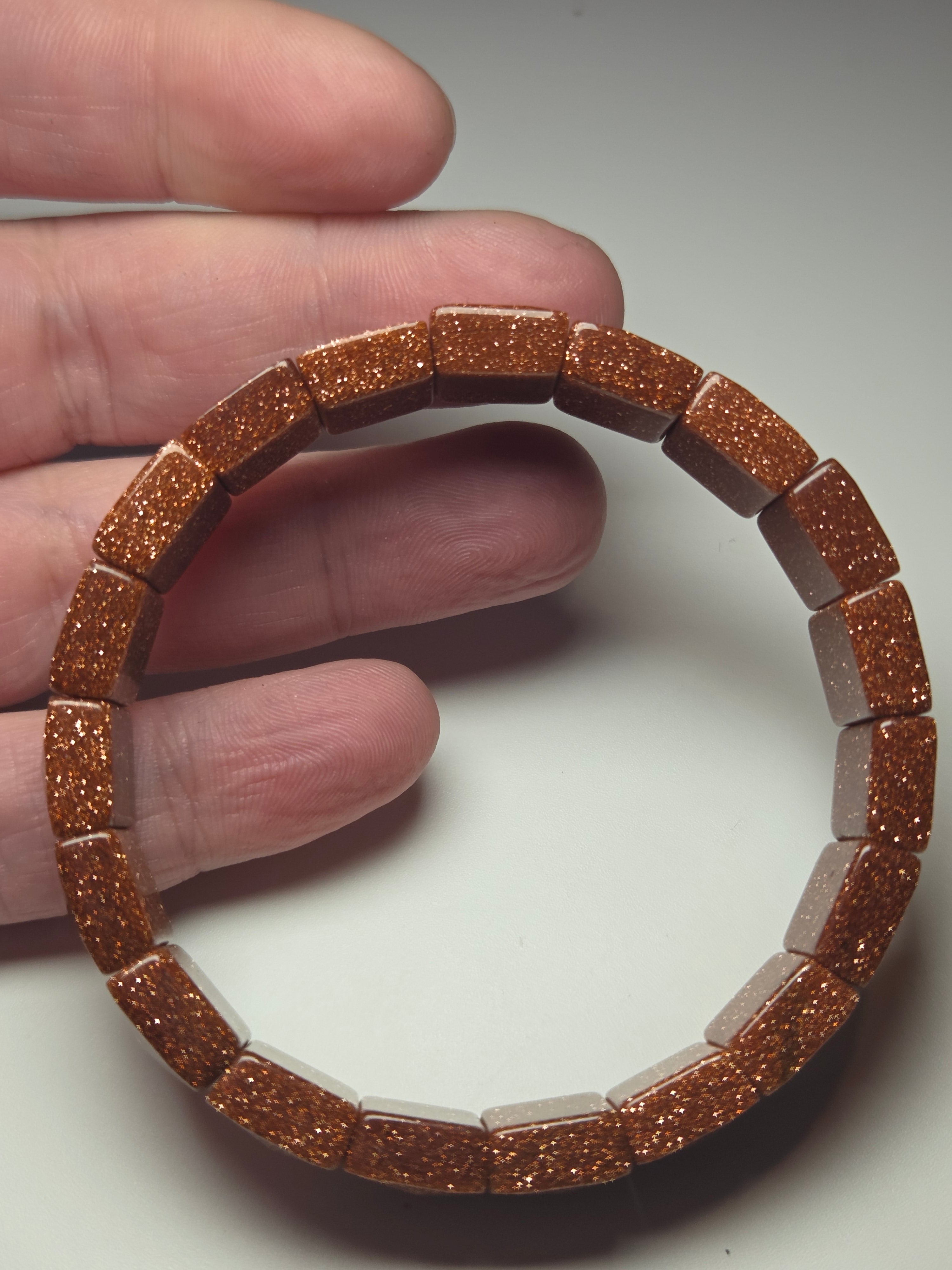 Golden sandstone crystal bracelet