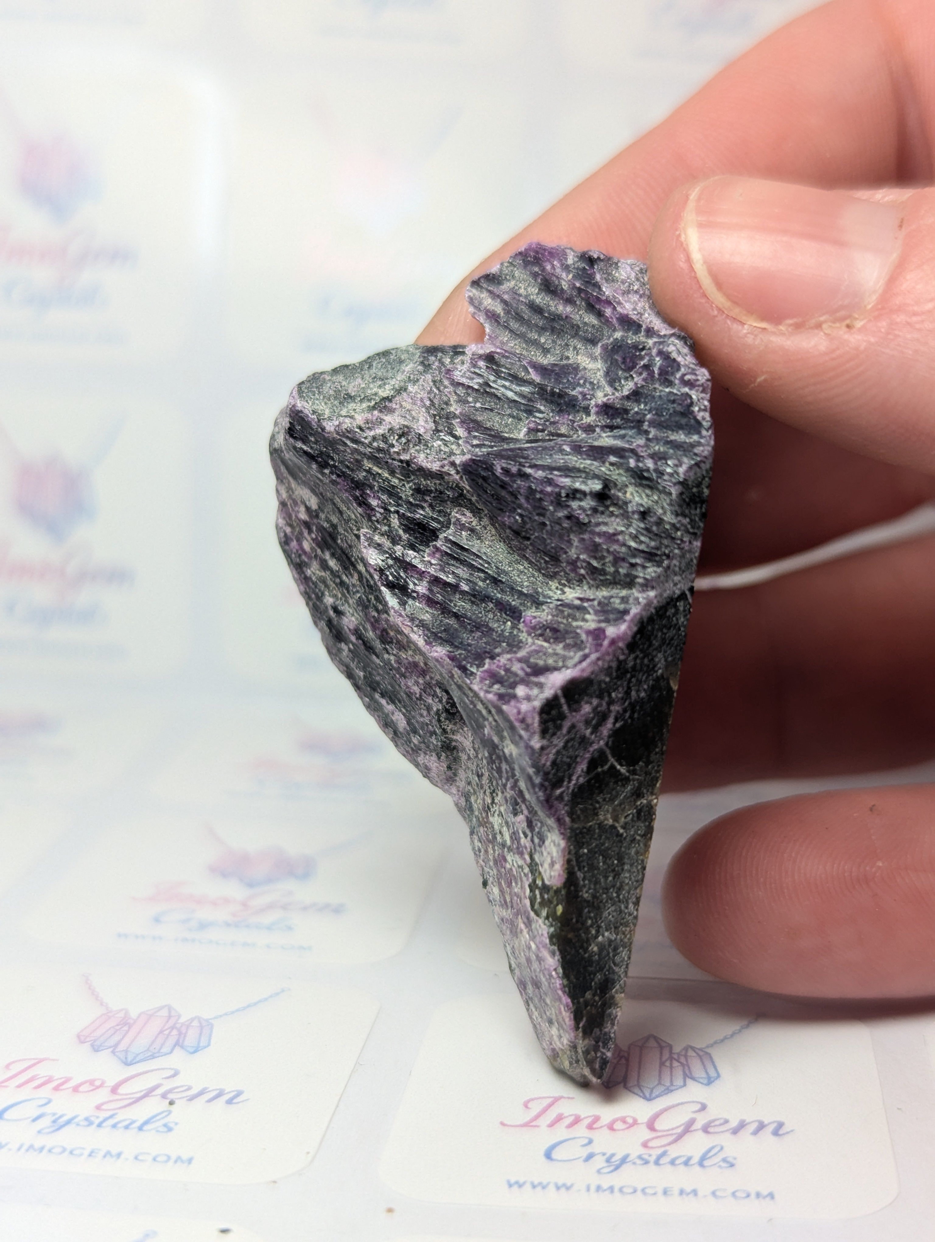Stichtite crystal specimen