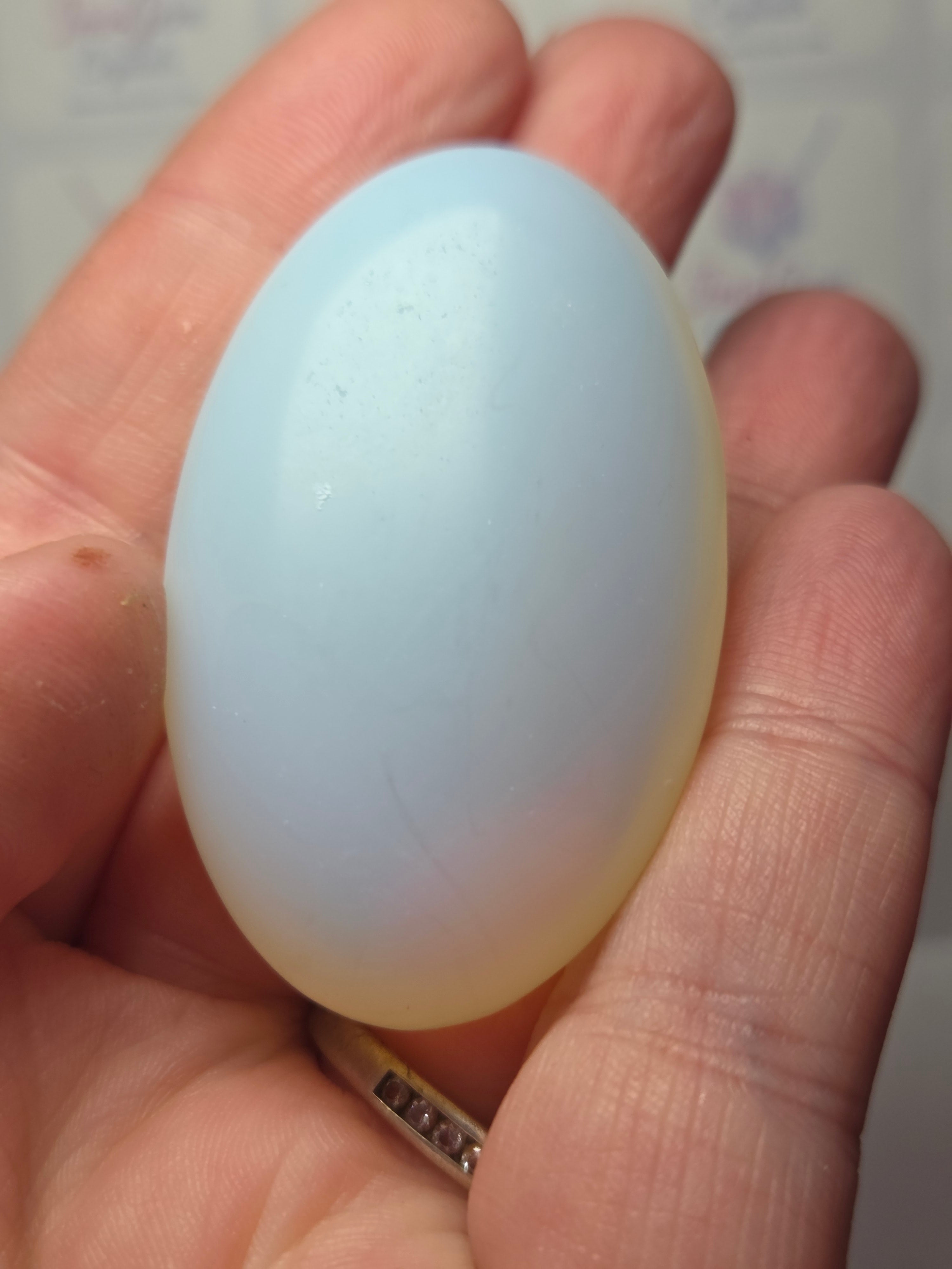 Opalite crystal palm stone