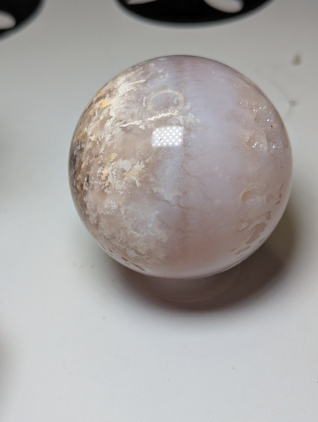Pink Amethyst crystal sphere