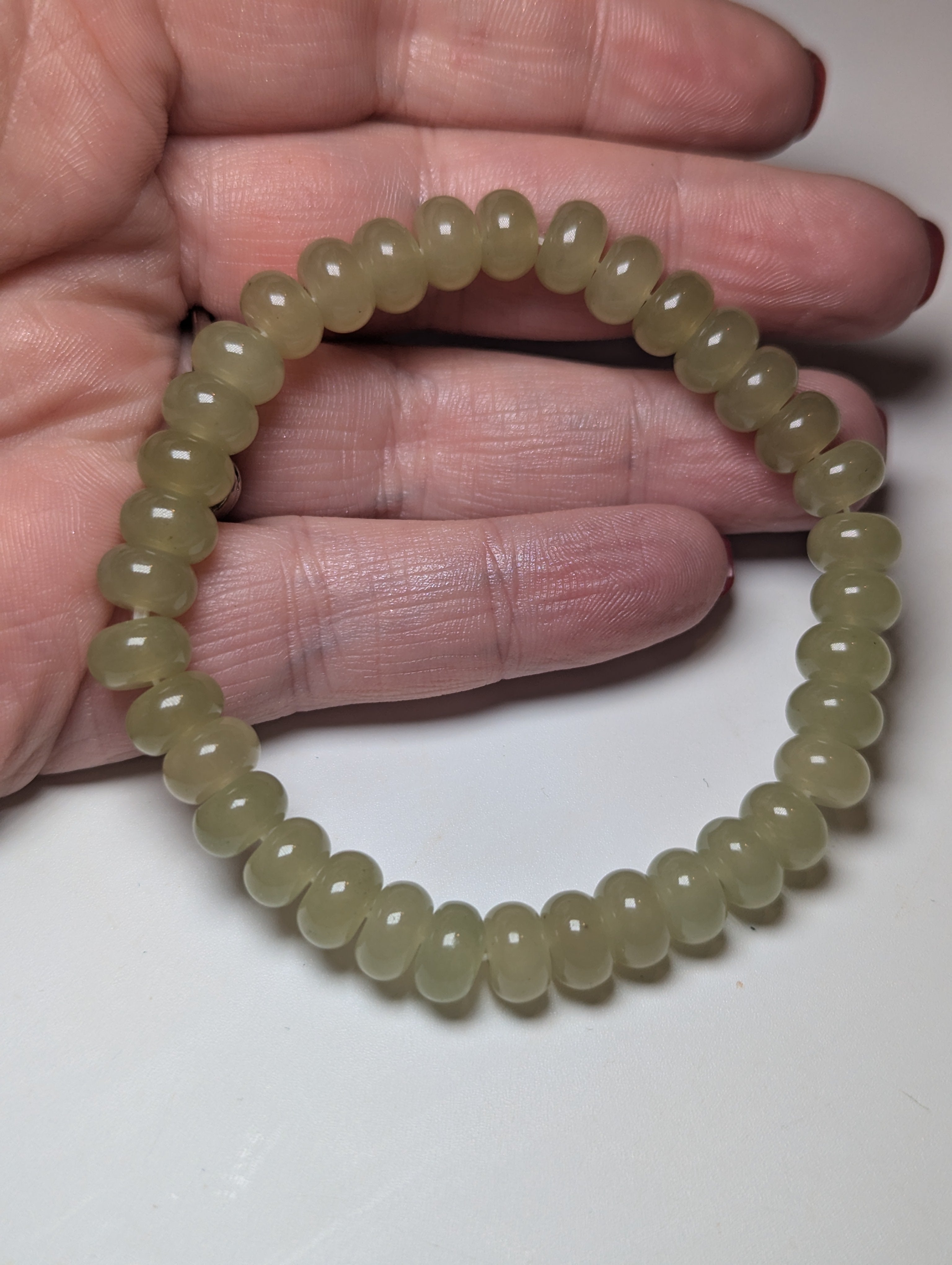 Stunning lemon jade crystal bracelet