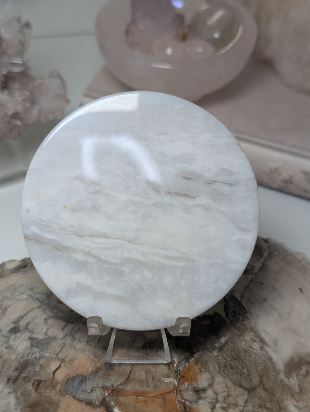 Agate round slice