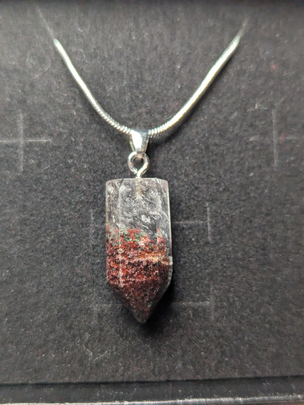 Garden quartz crystal necklace