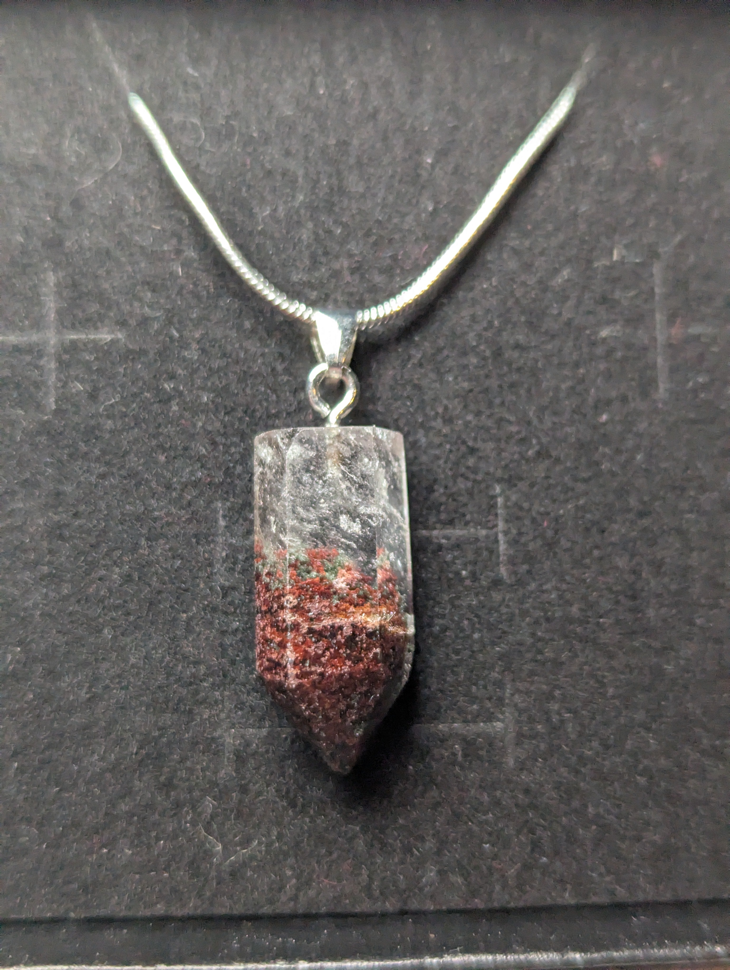 Garden quartz crystal necklace
