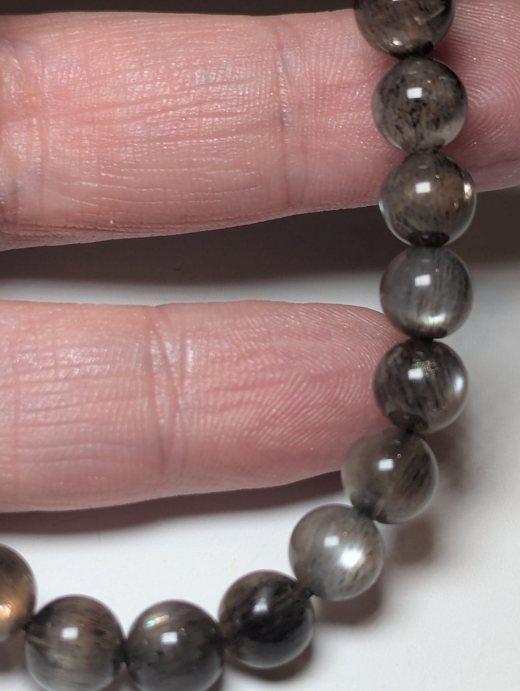 Black Moonstone grade AA bracelet