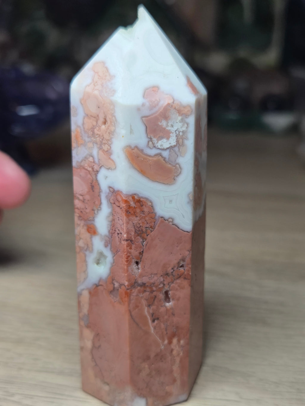 Pink cotton candy crystal tower