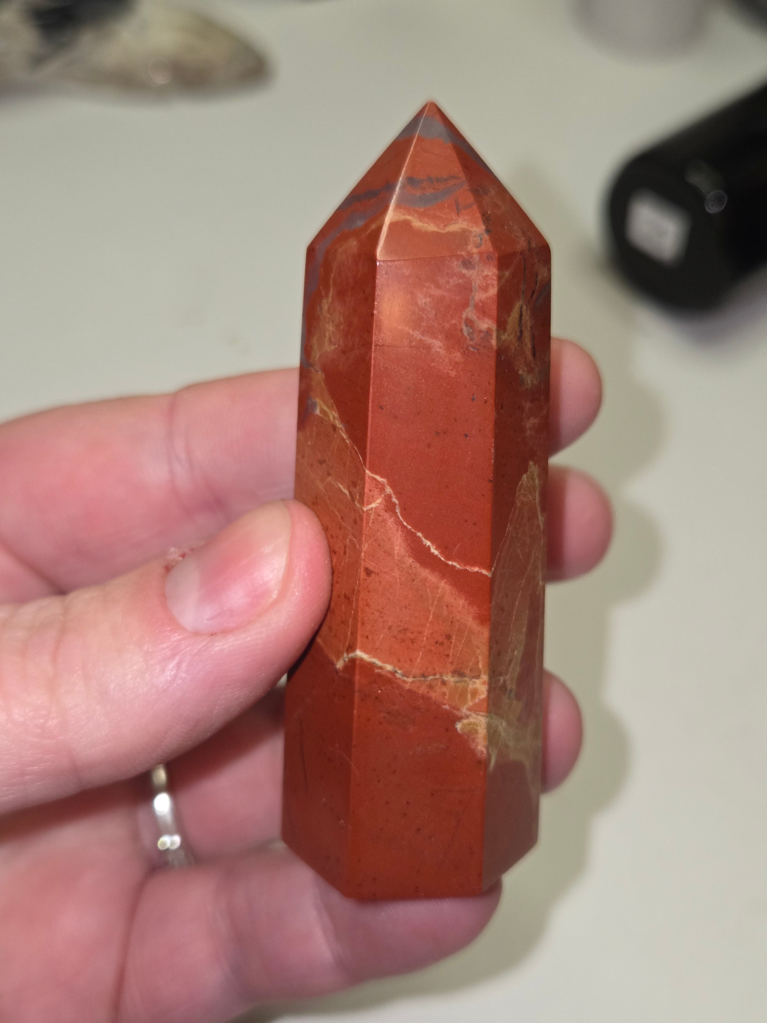 Red Jasper crystal tower