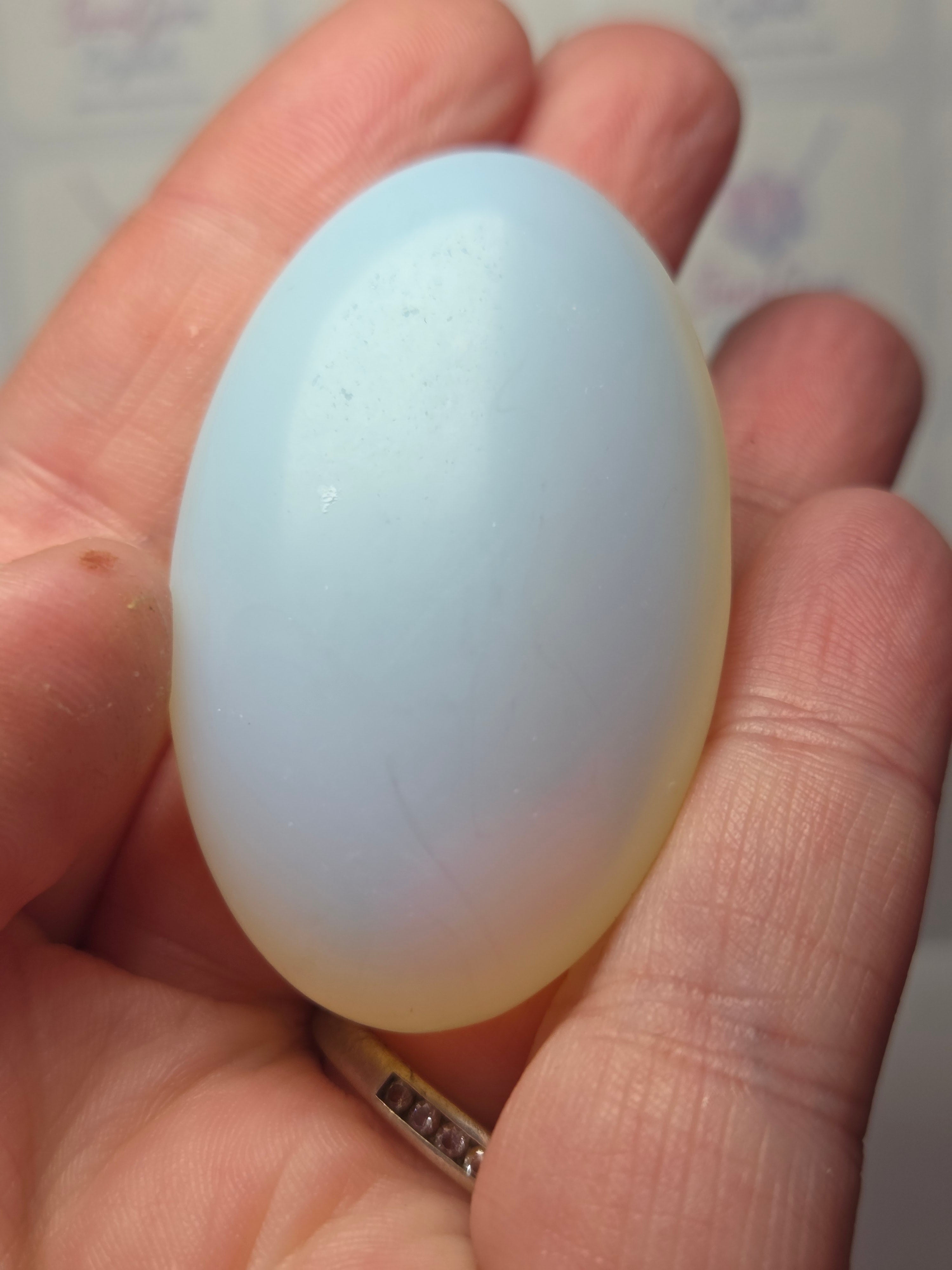 Opalite crystal palm stone