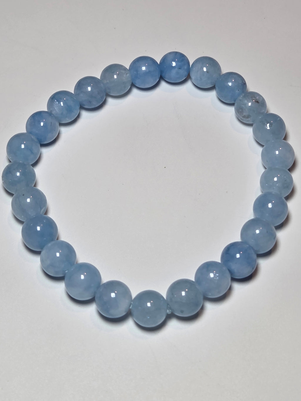 Aquamarine crystal bracelet