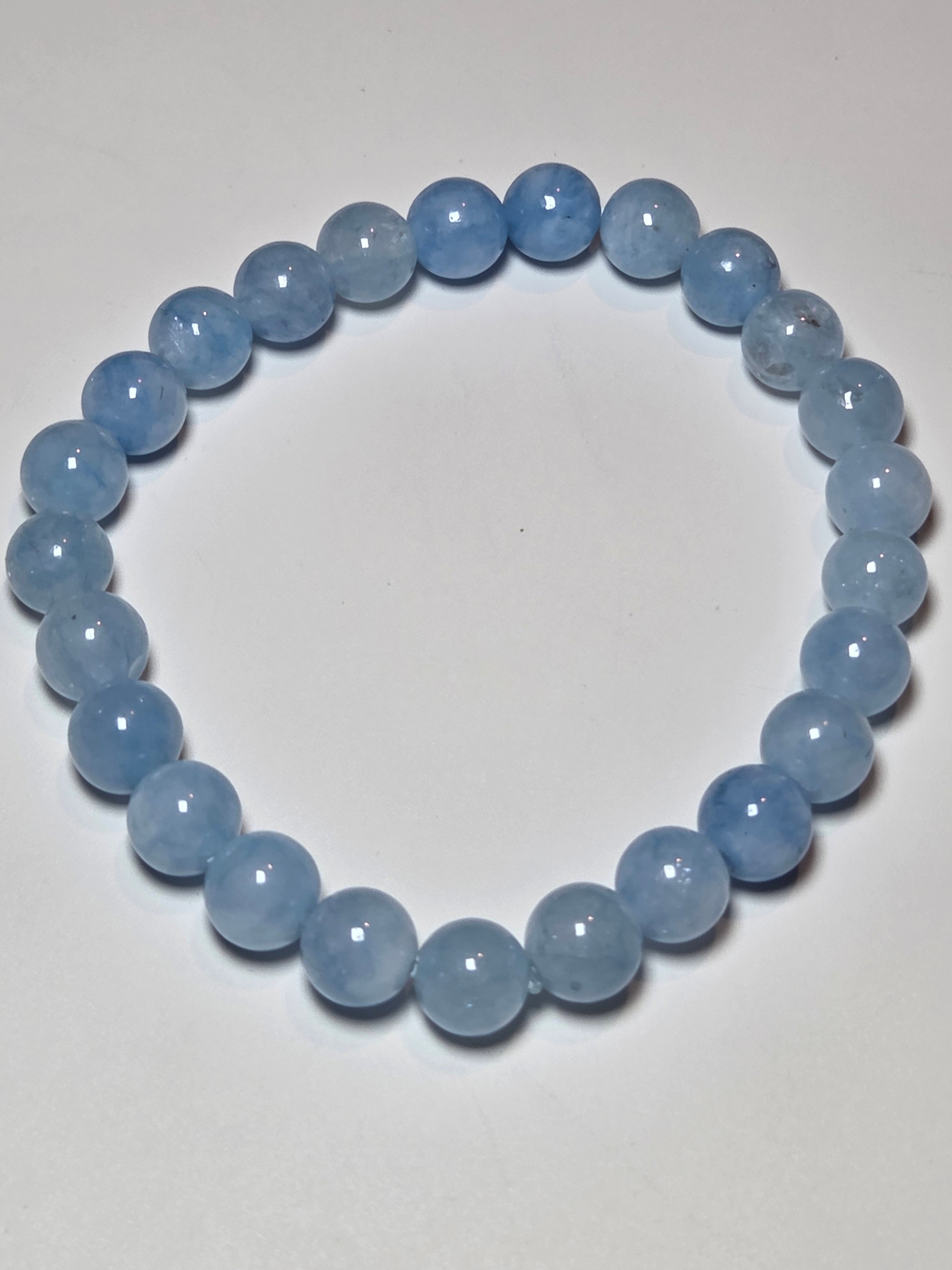 Aquamarine crystal bracelet