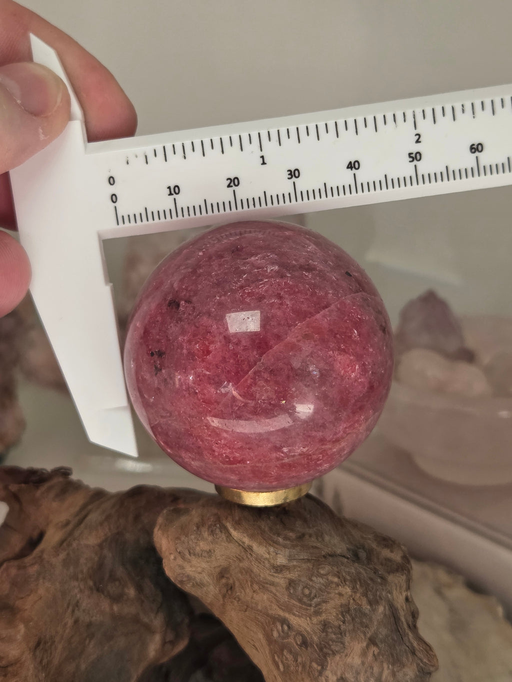 Grade AAAA  Rhodonite crystal sphere