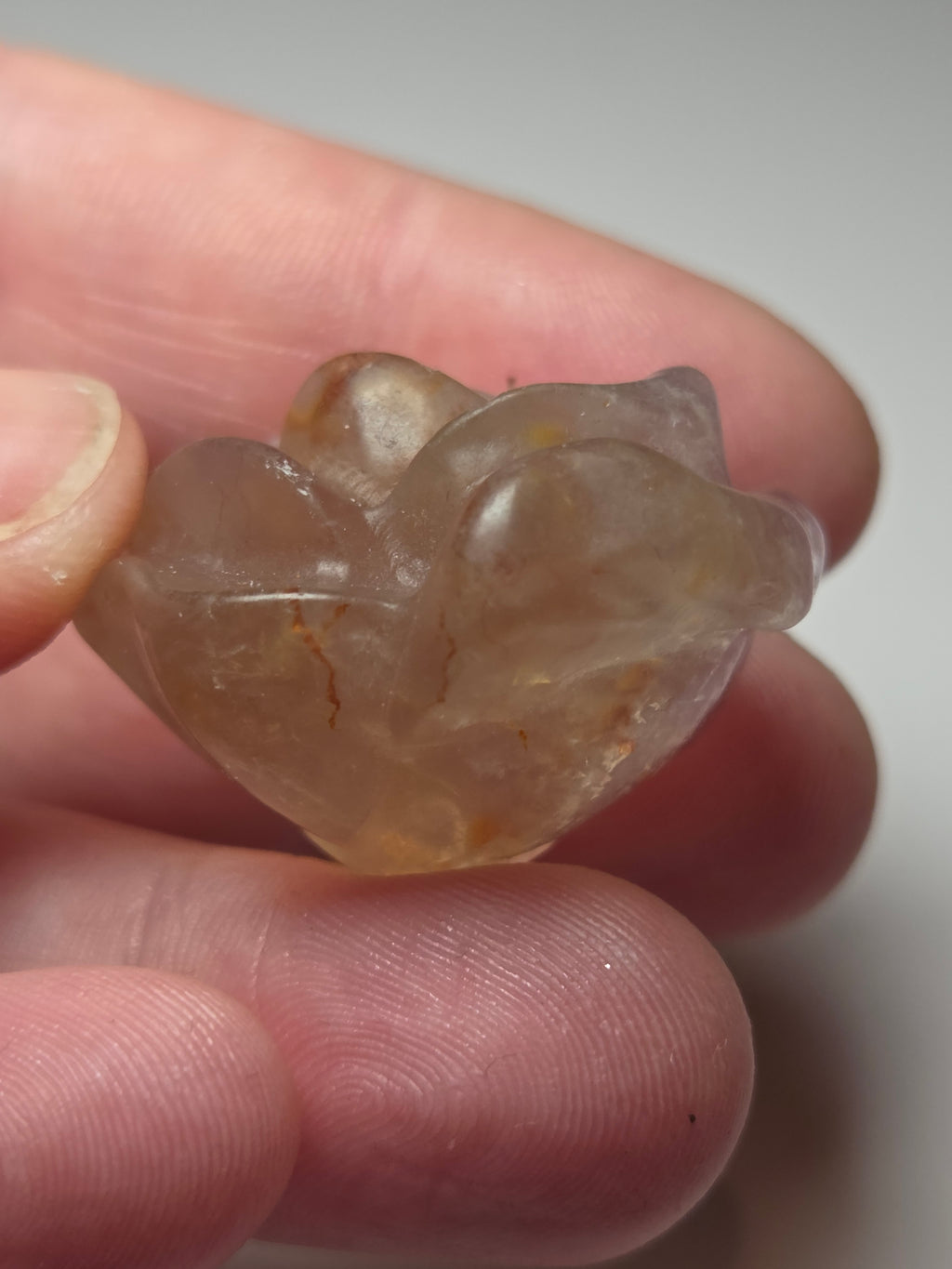 Rainbow flourite crystal flower