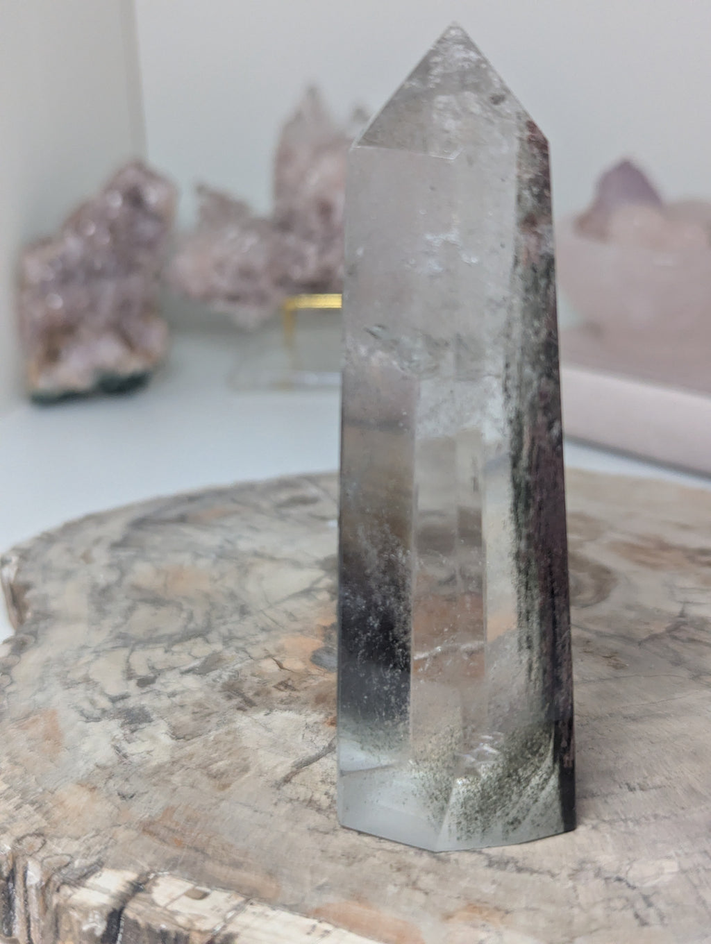 Grade AAA Garden quartz crystal tower